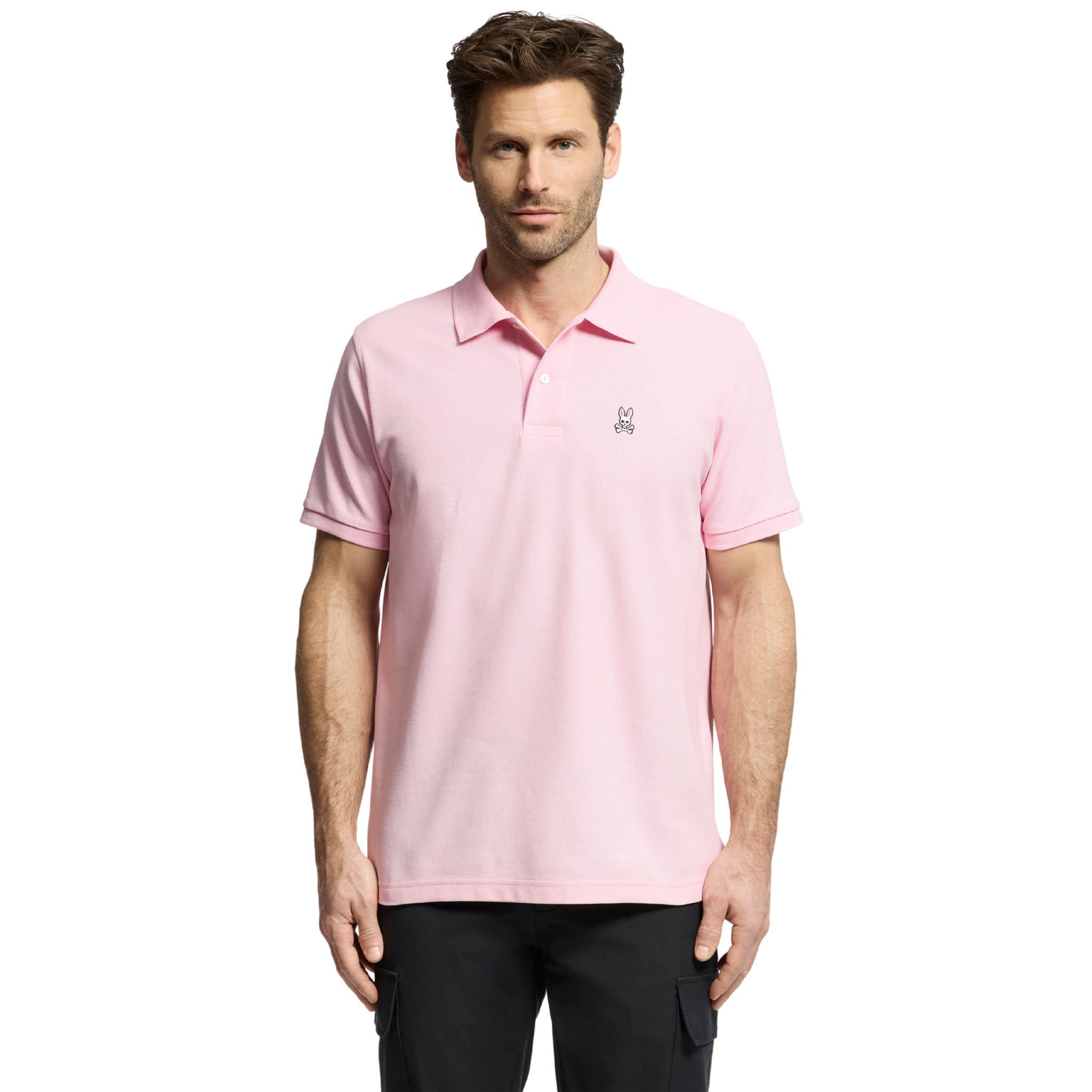 Mens Psycho Bunny Romance Rose Classic Pique S/s Polo