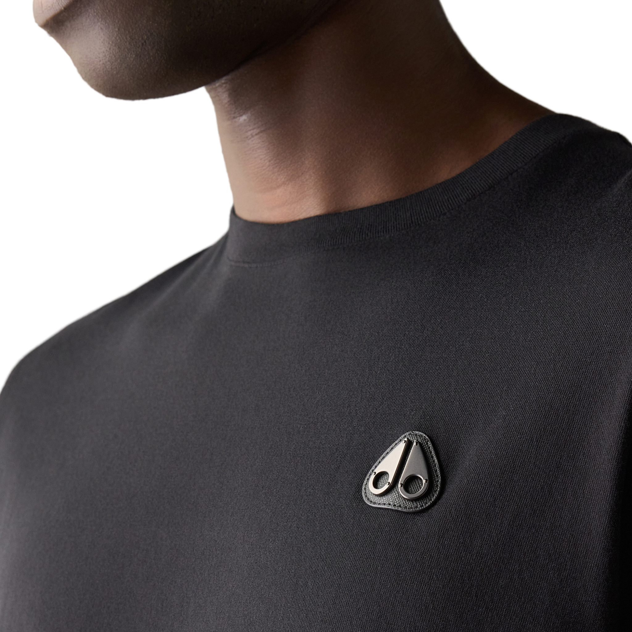 Mens Moose Knuckles Black Crescent S/s T Shirt