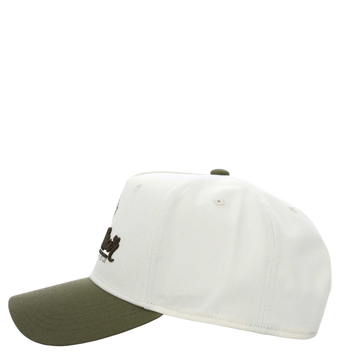 Mens Societe Noir Off White/Khaki Full Trucker Cap