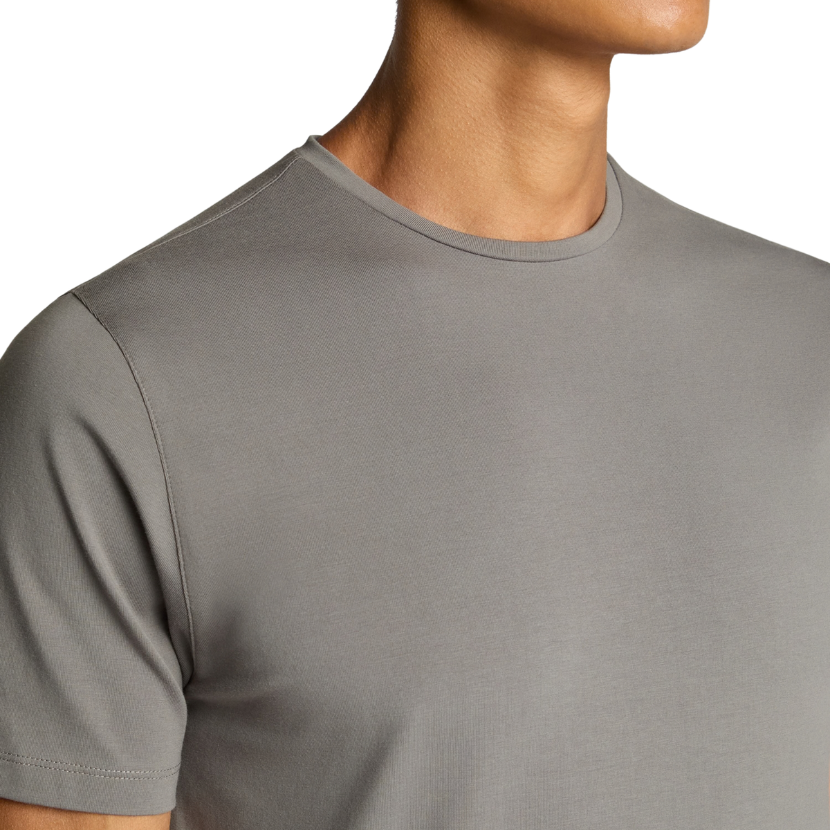 Mens Remus Uomo Grey Cotton Stretch S/s T Shirt