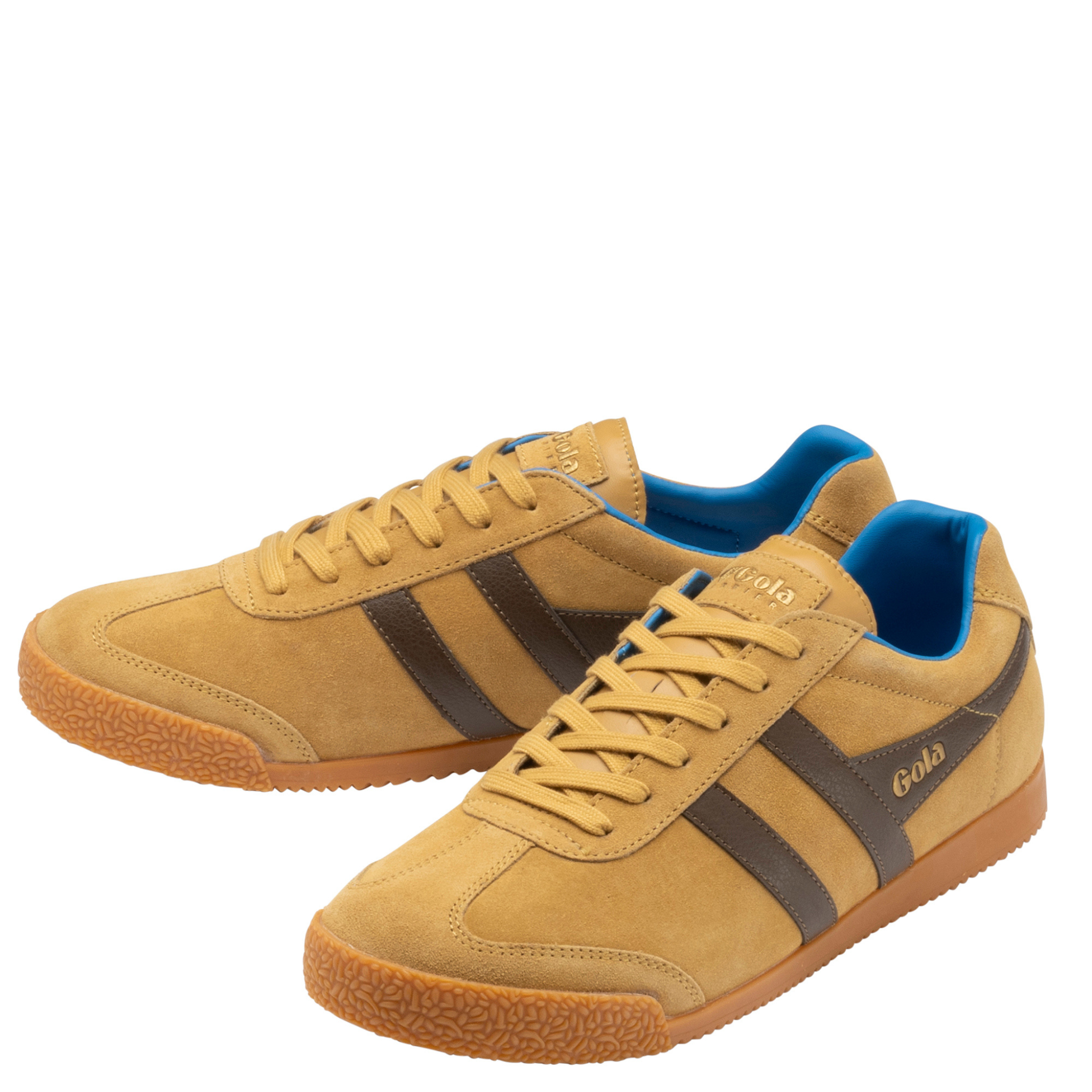Mens Gola Mustard/Otter/Pacific Harrier Trainers