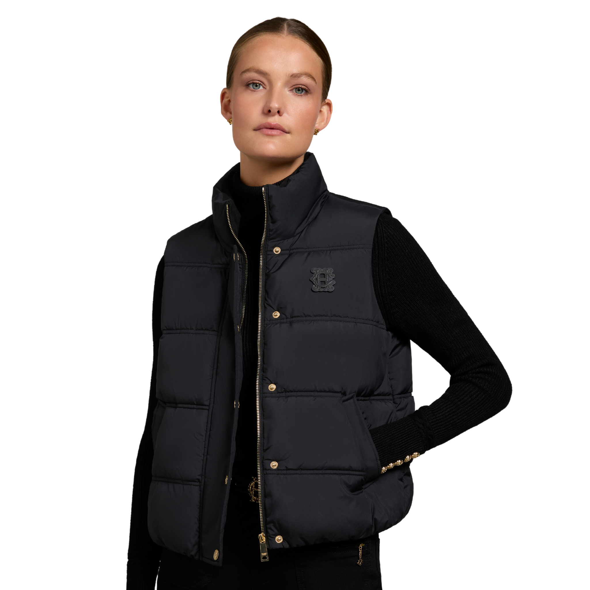 Womens Holland Cooper Black Milton Padded Gilet