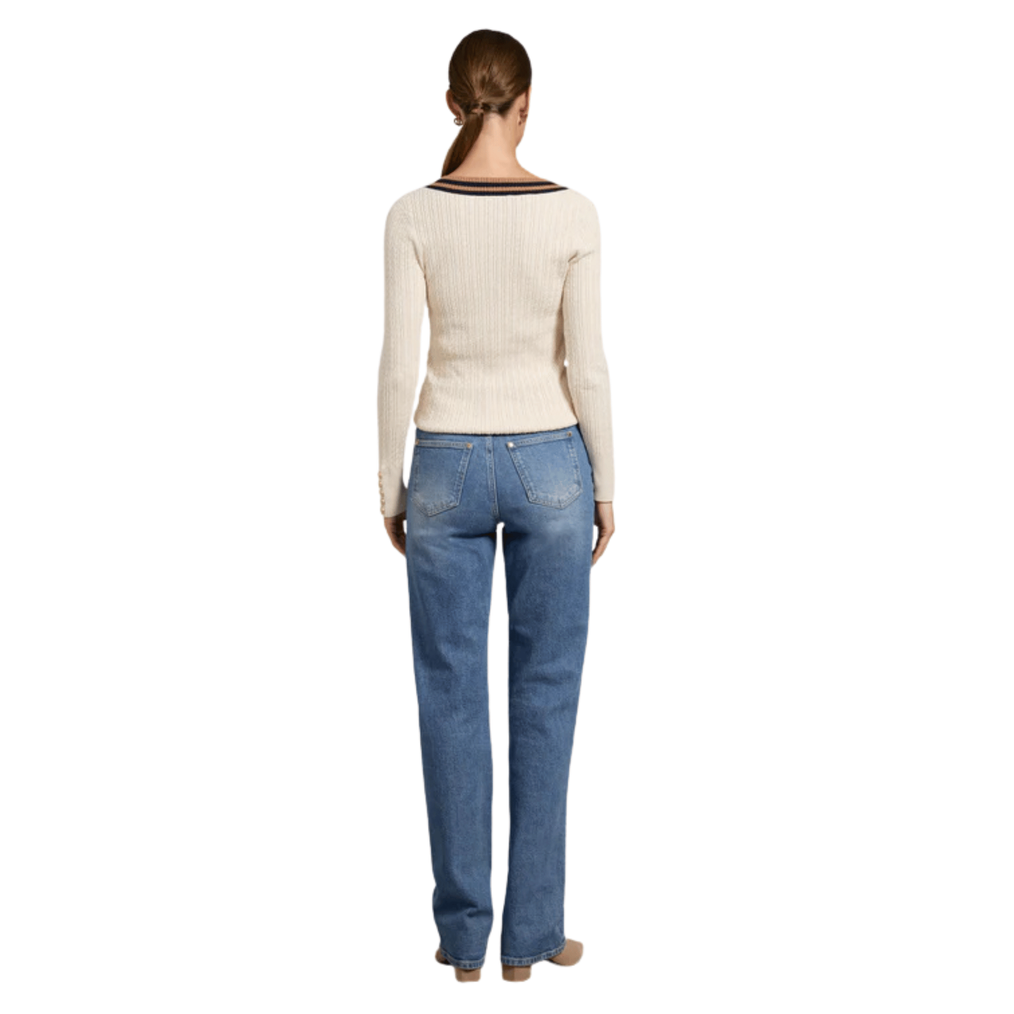 Womens Holland Cooper Almond Zoe V-Neck Knit Jumper