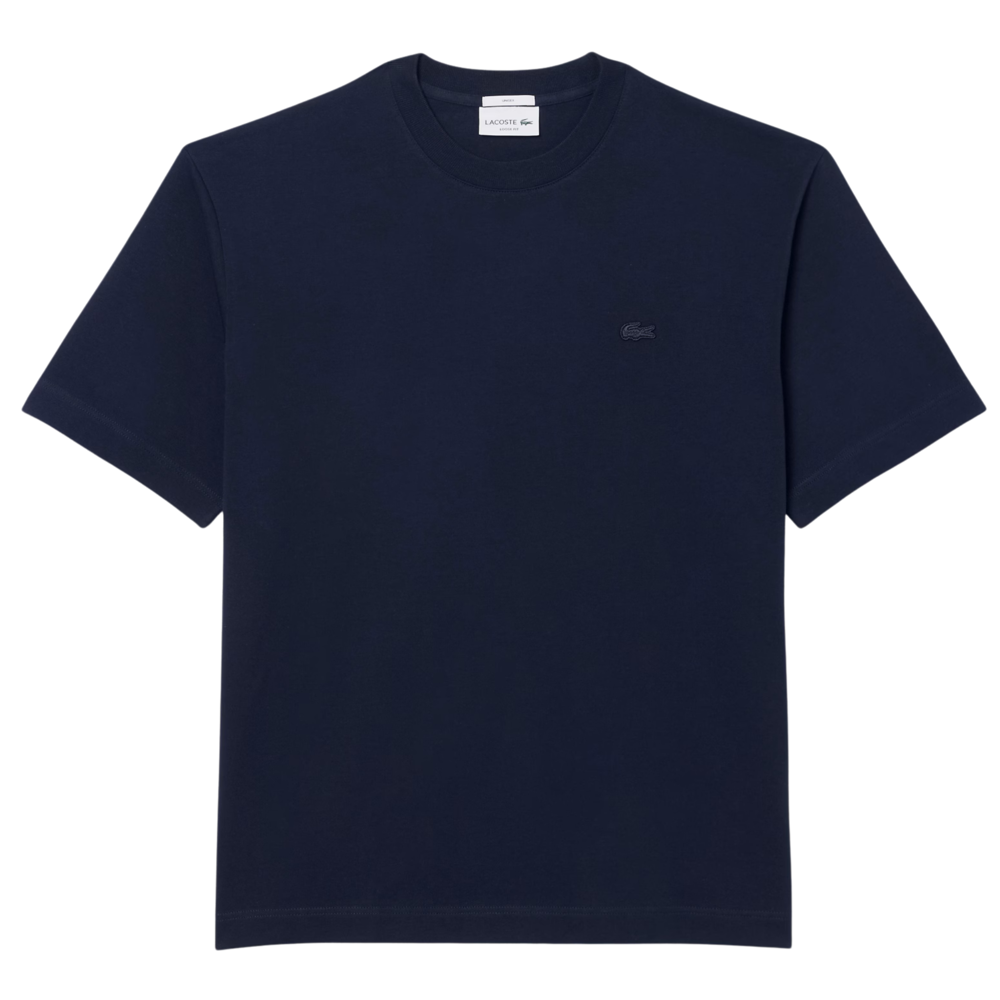 Mens Lacoste Navy Loose Fit Heavy Jersey S/s T Shirt