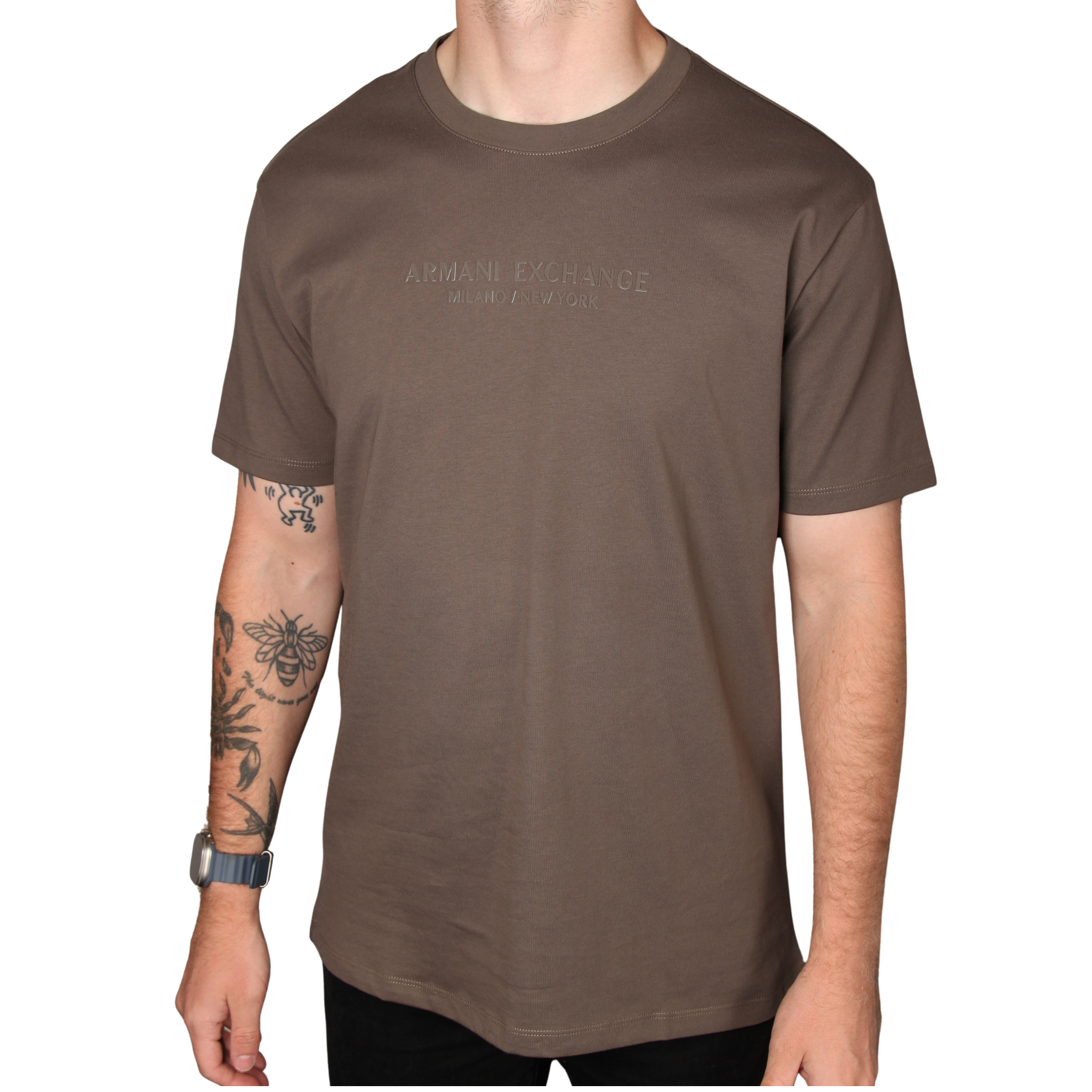 Mens Armani Exchange Falcon Milano/New York S/s T Shirt