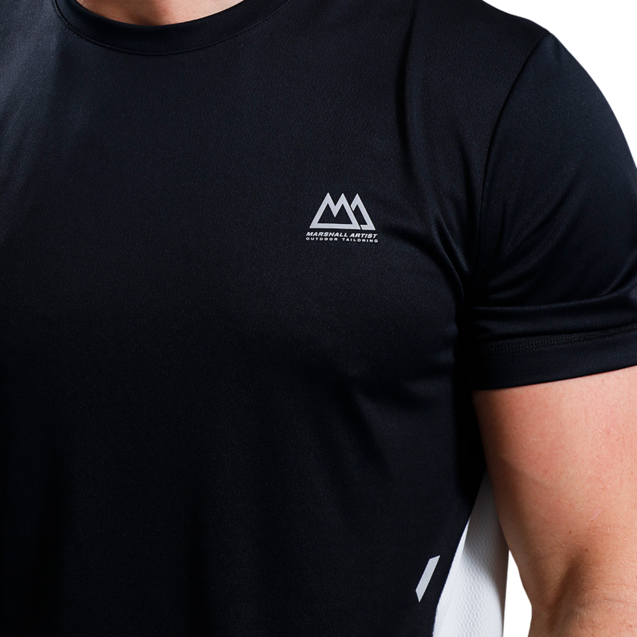 Mens Marshall Artist Black Nevis S/s T Shirt