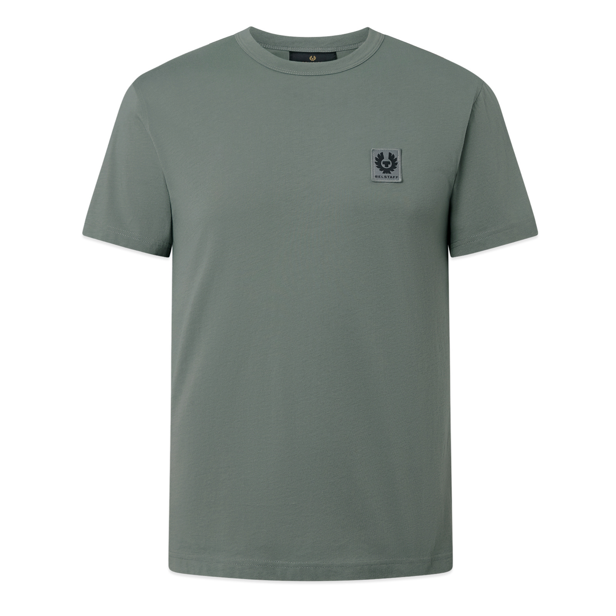 Mens Belstaff Atlantic Grey Branded S/s T Shirt