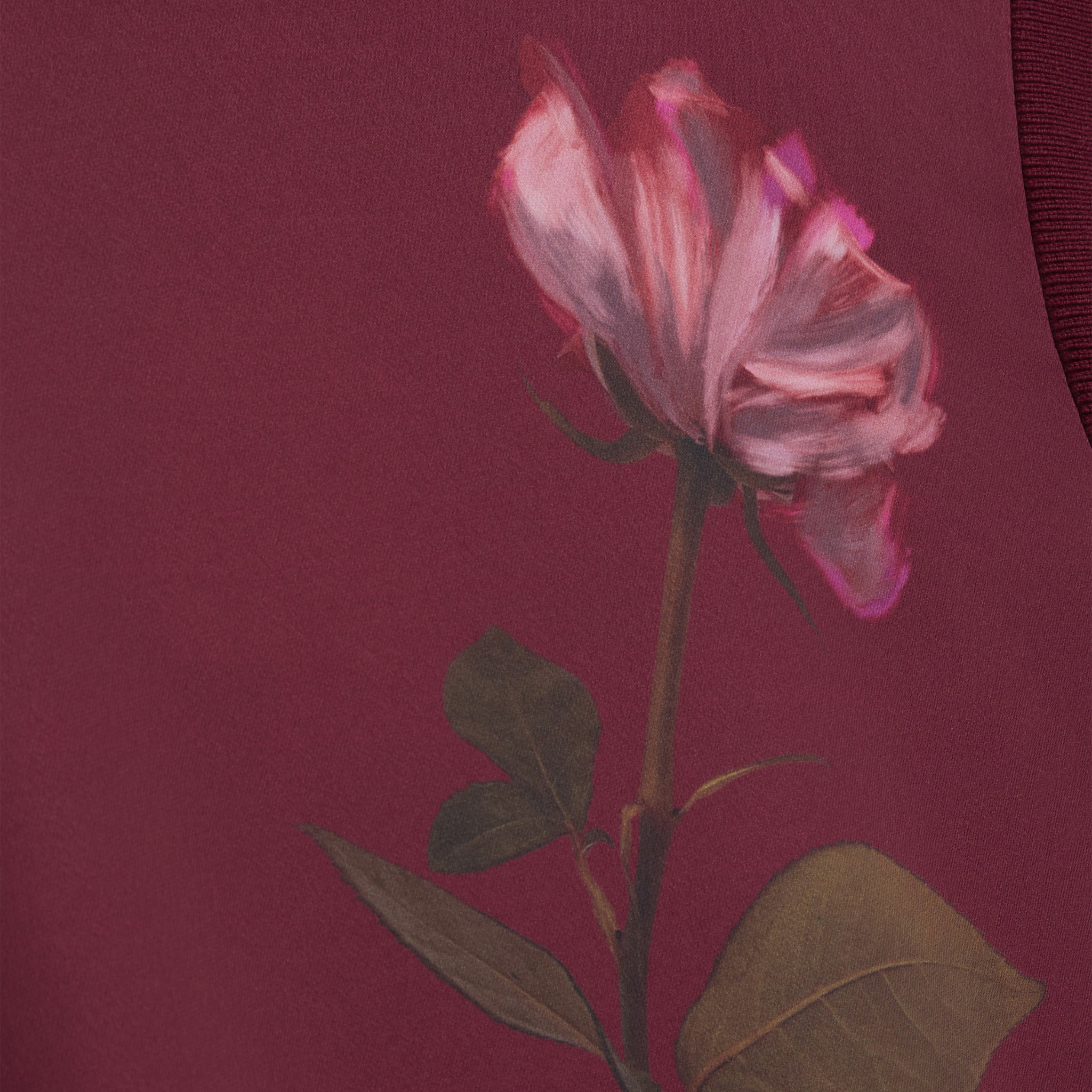 Womens Ted Baker Maroon Naleia Floral Printed Woven Front Tank