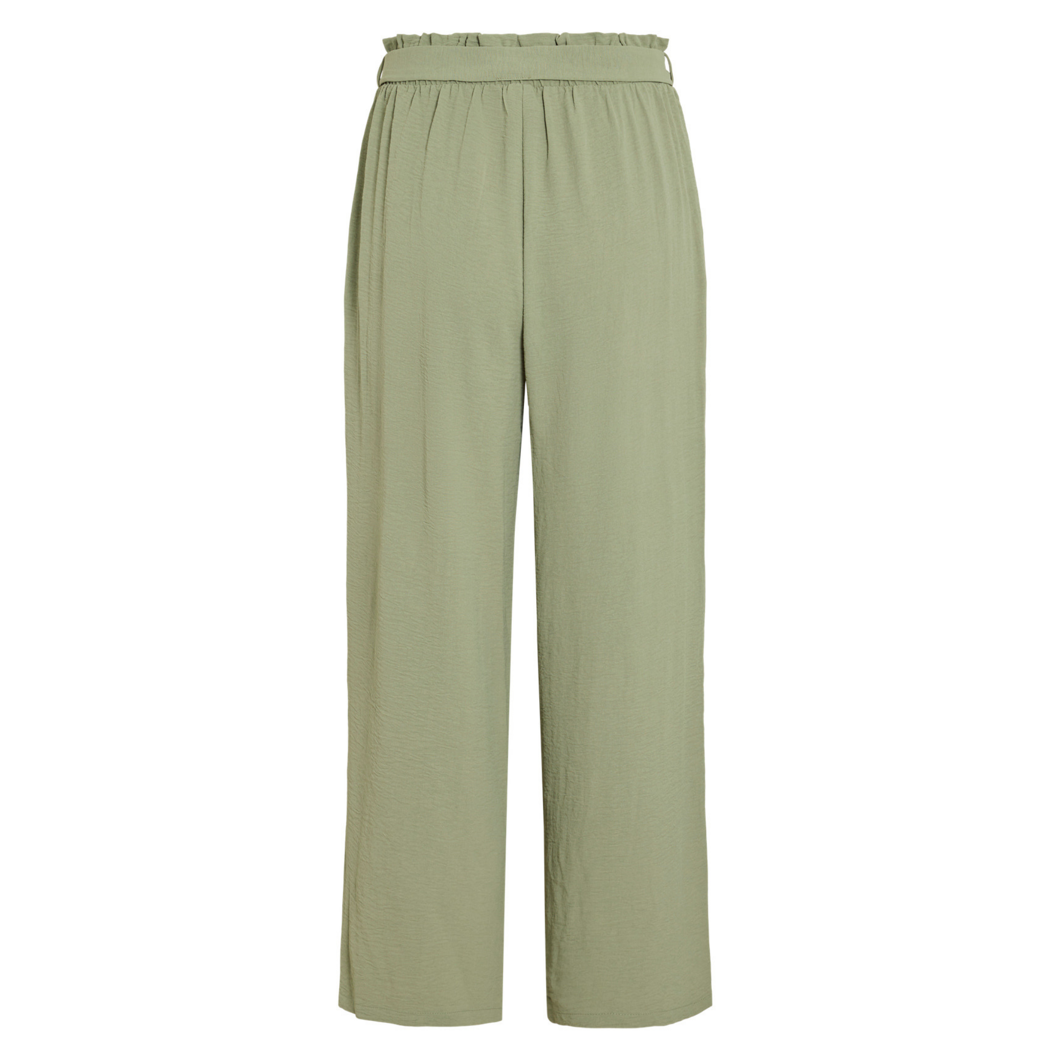Womens Vila Oil Green Vijosa Belted Culotte Pants