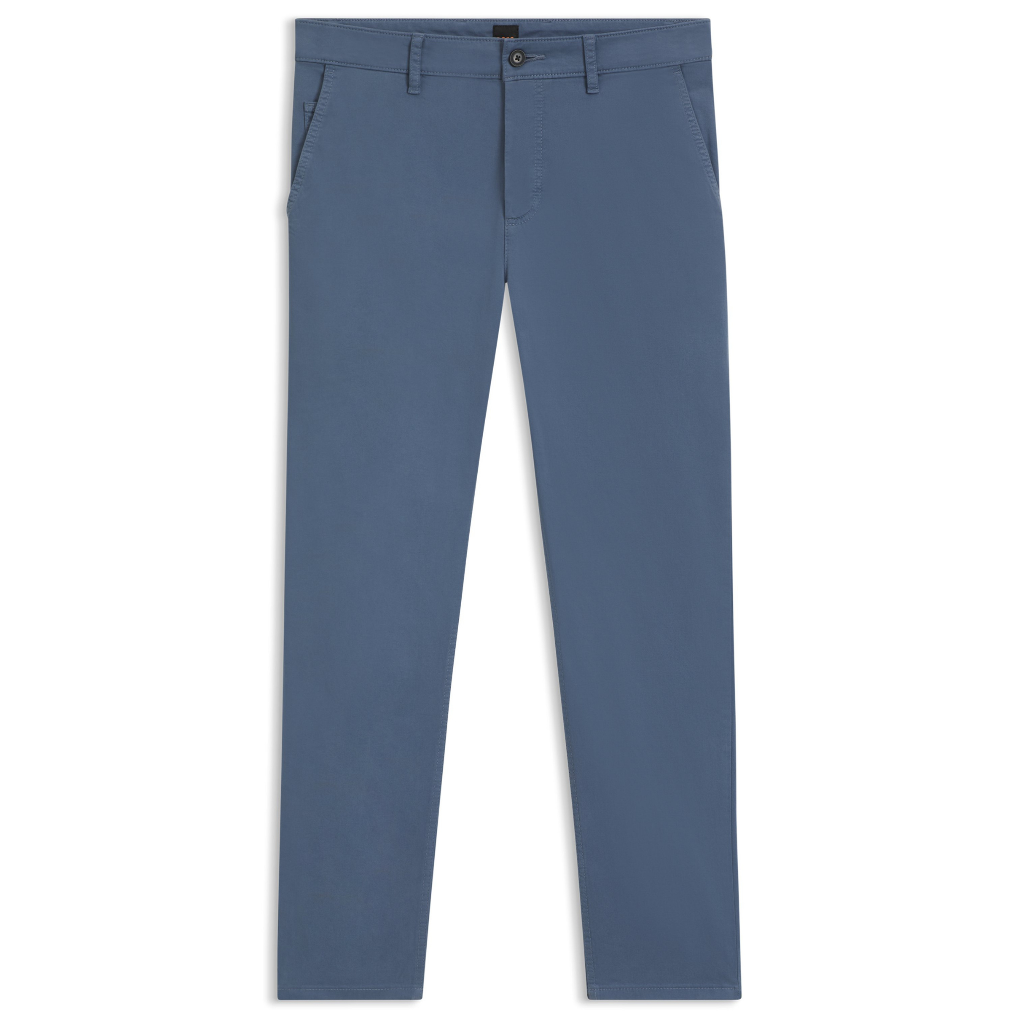 Mens BOSS Blue Tapered Fit Chinos