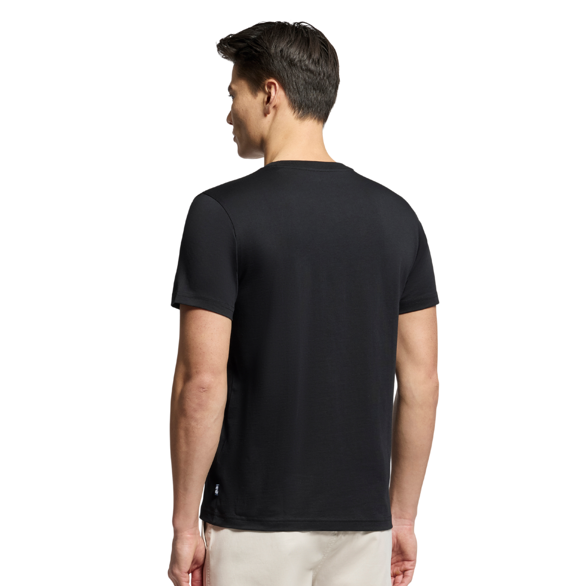 Mens Psycho Bunny Black Oceania Embroidered Graphic S/s T Shirt