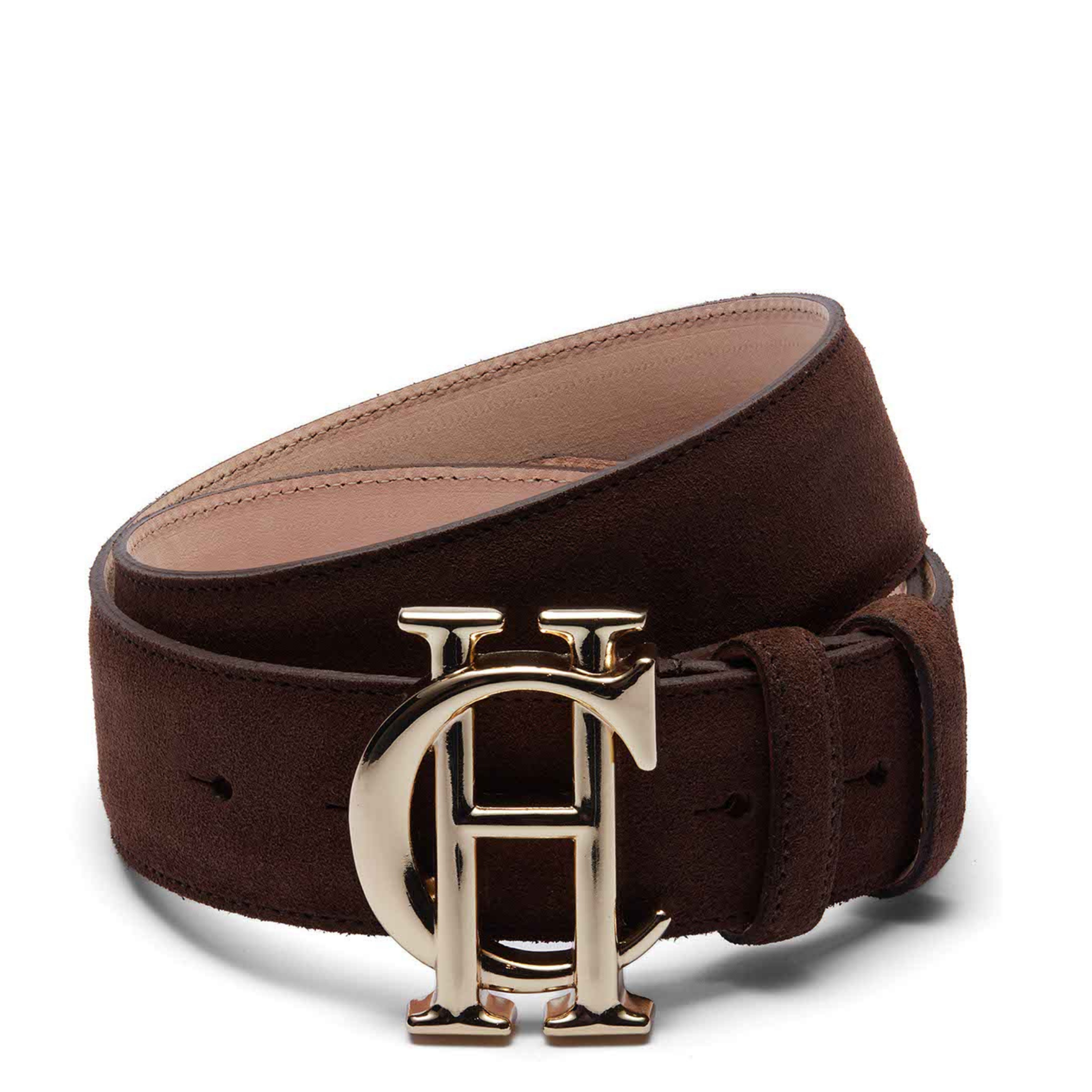 Womens Holland Cooper Chocolate Suede Classic Belt