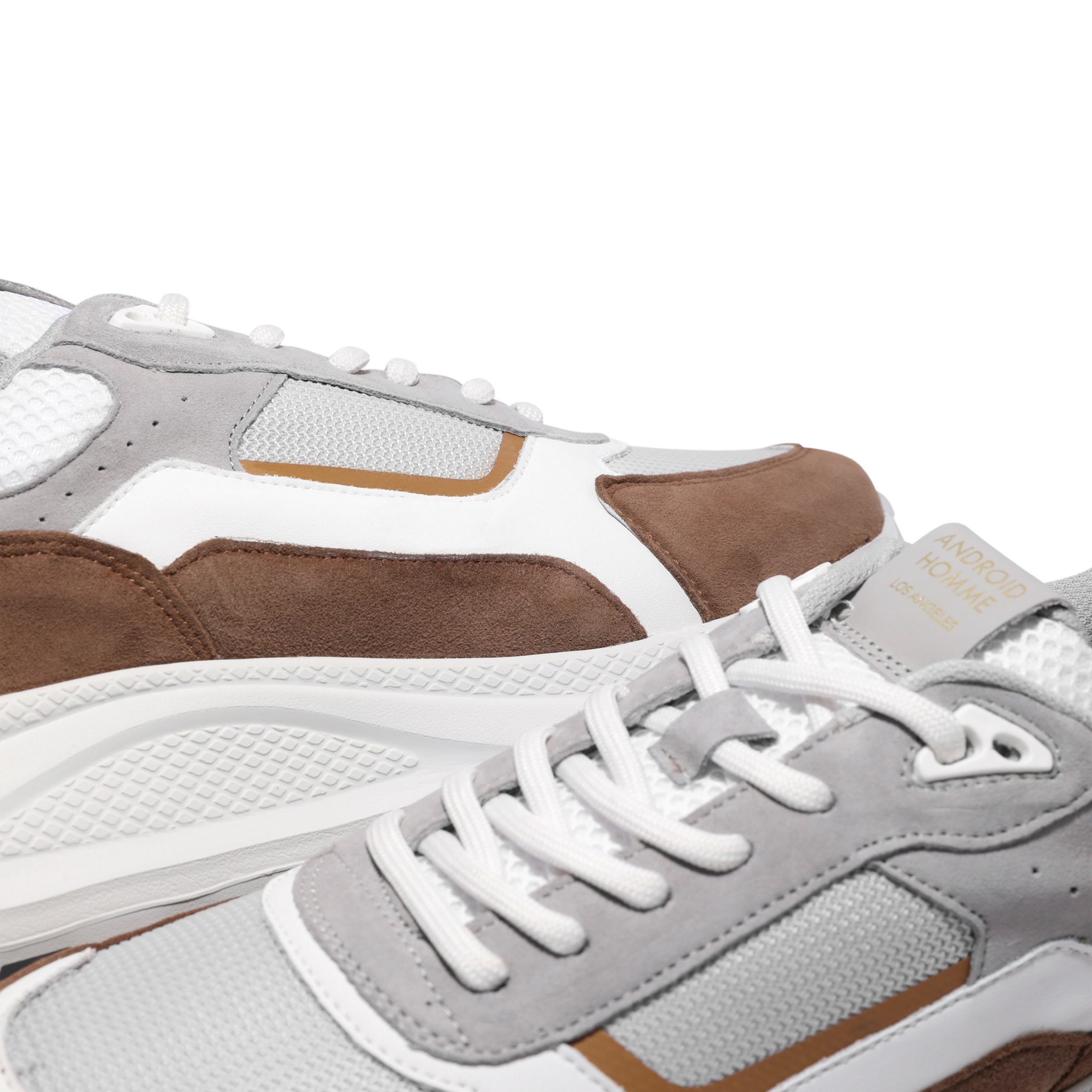 Mens Android Homme Chocolate/Grey/White El Porto Trainers