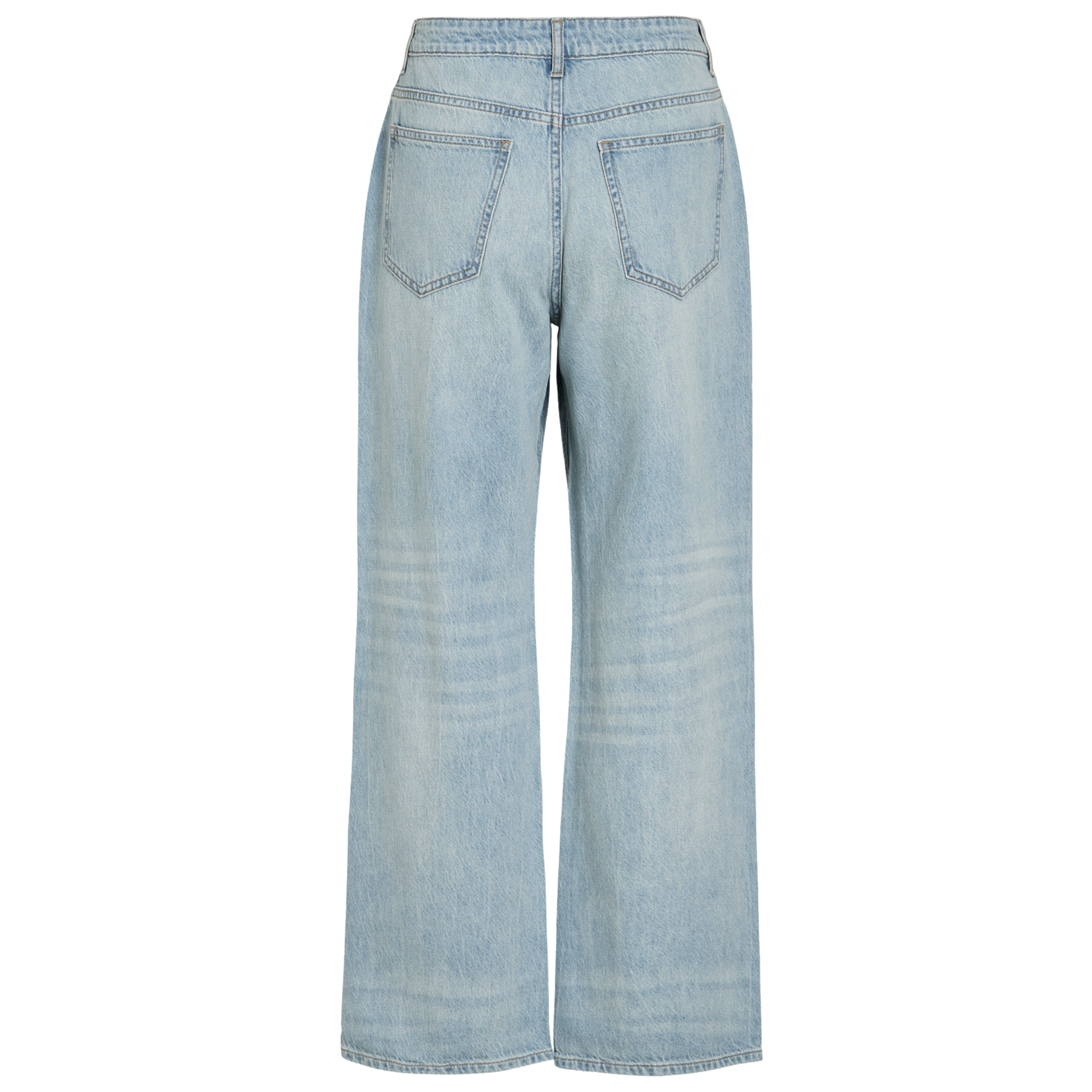 Womens Vila Light Blue Denim Vipalma Wide Jeans