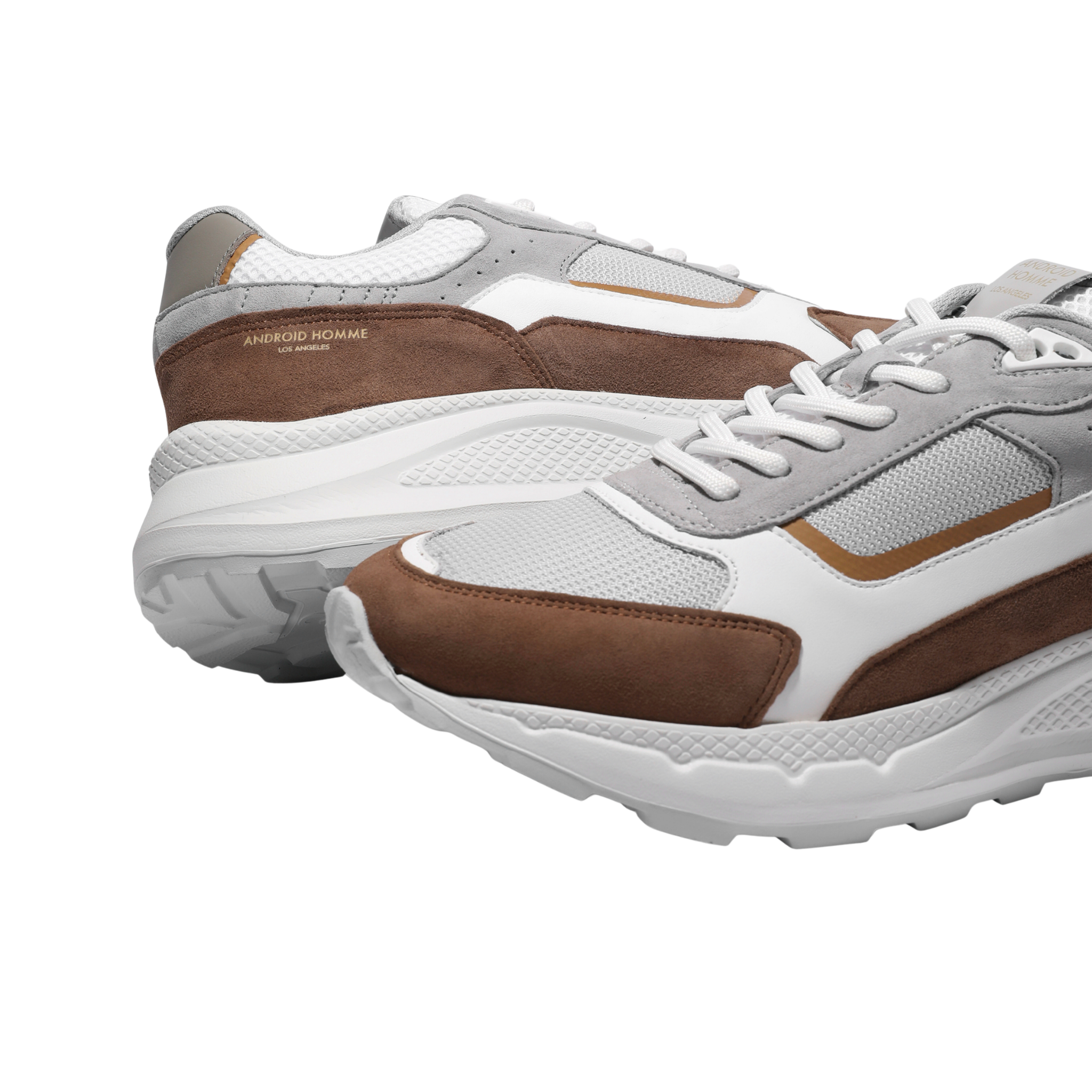 Mens Android Homme Chocolate/Grey/White El Porto Trainers