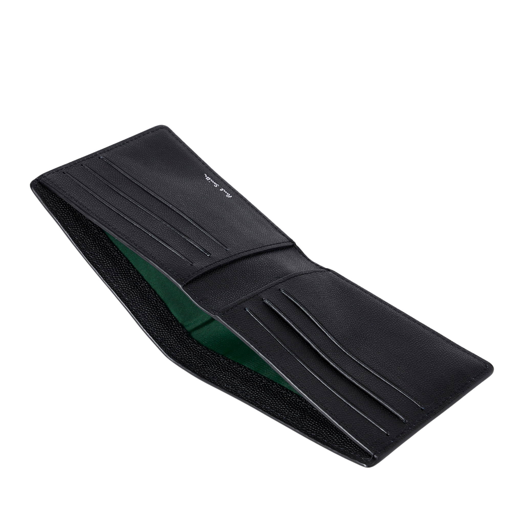 Mens Paul Smith Black Leather Zebra Badge Billfold Wallet