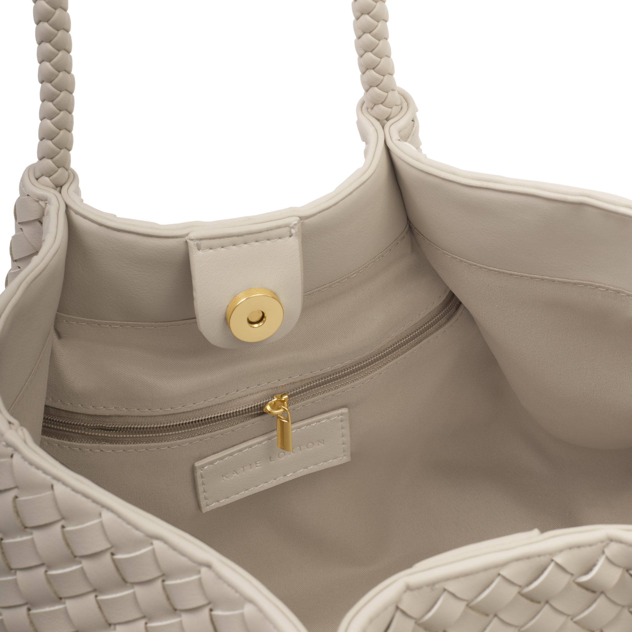 Womens Katie Loxton Oyster Nova Small Shoulder Tote Bag