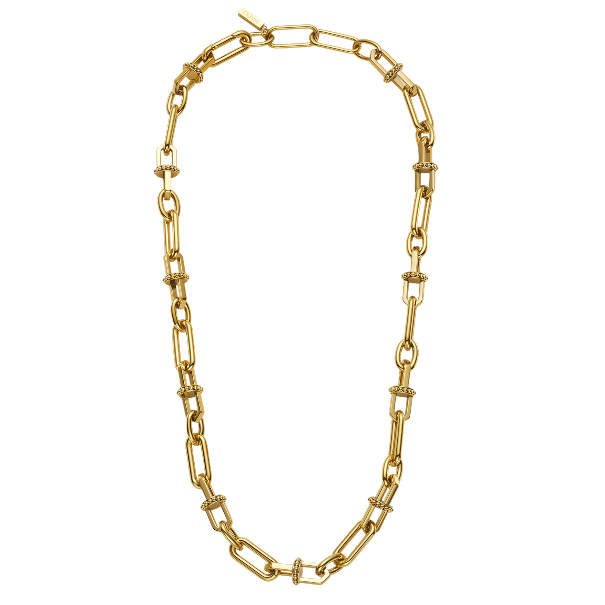 Womens Olivia Burton Gold Anchor Link Chain Necklace