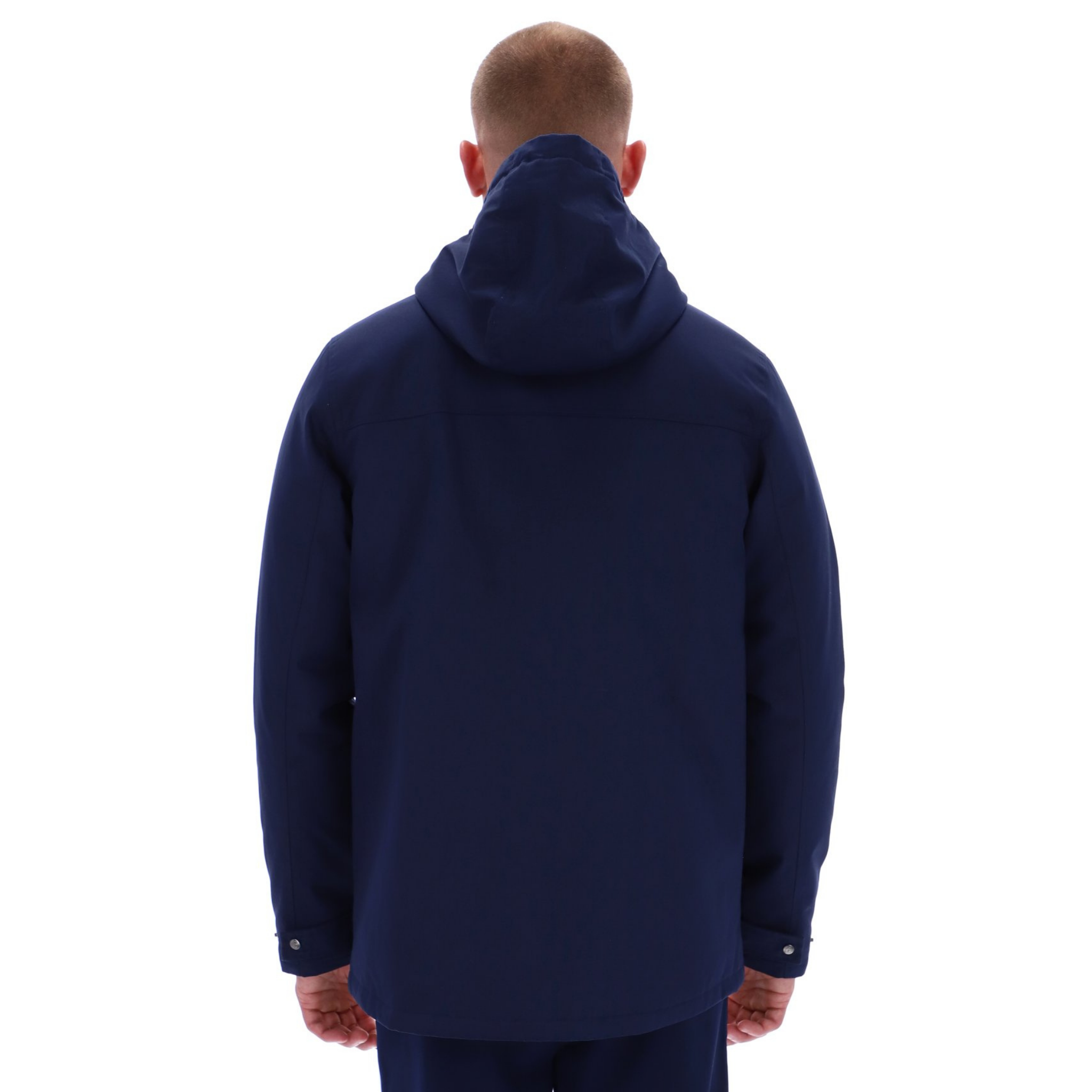Mens Sergio Tacchini Maritime Blue Weaver Hooded Field Jacket
