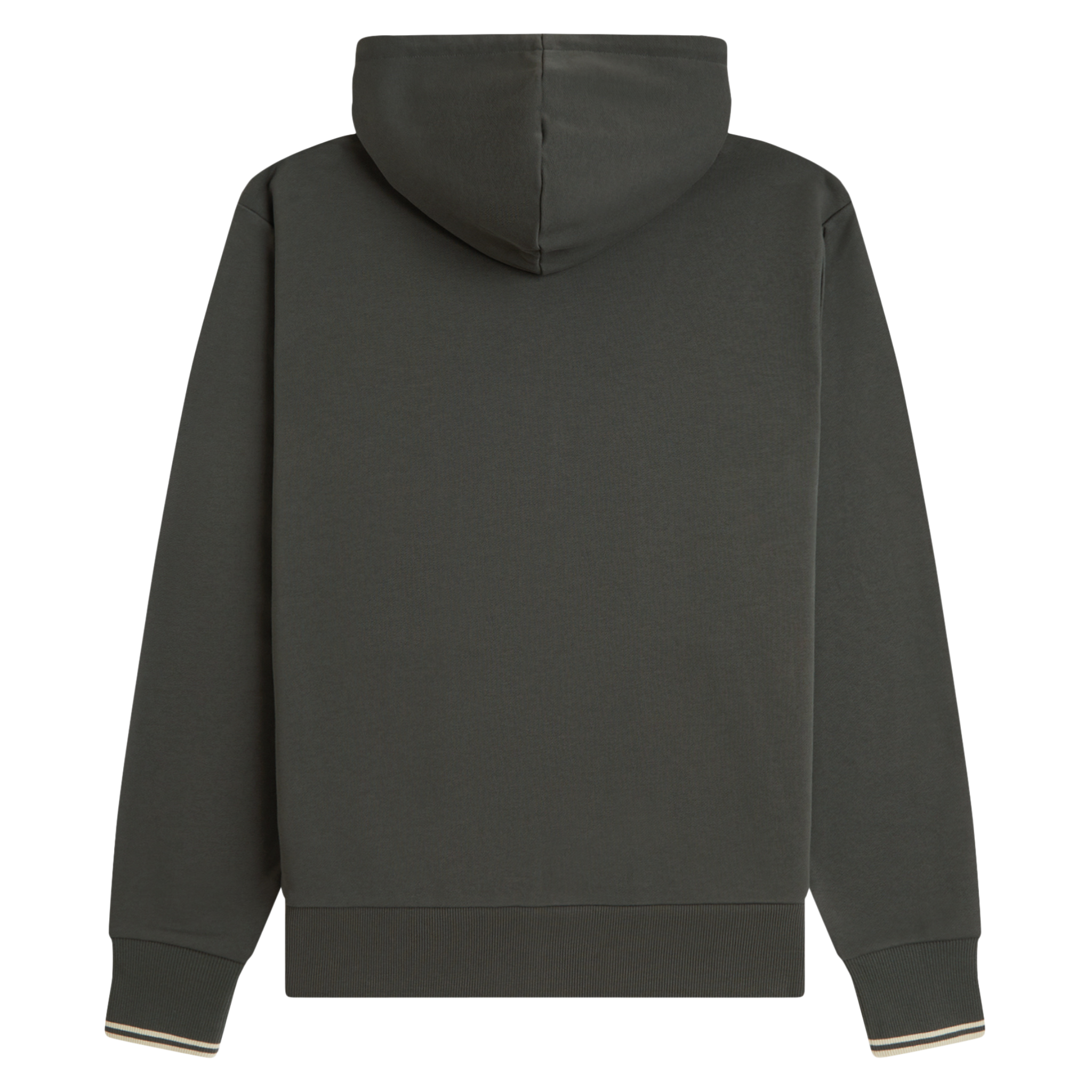Mens Fred Perry Field Green/Oatmeal Hooded Zip Hoodie
