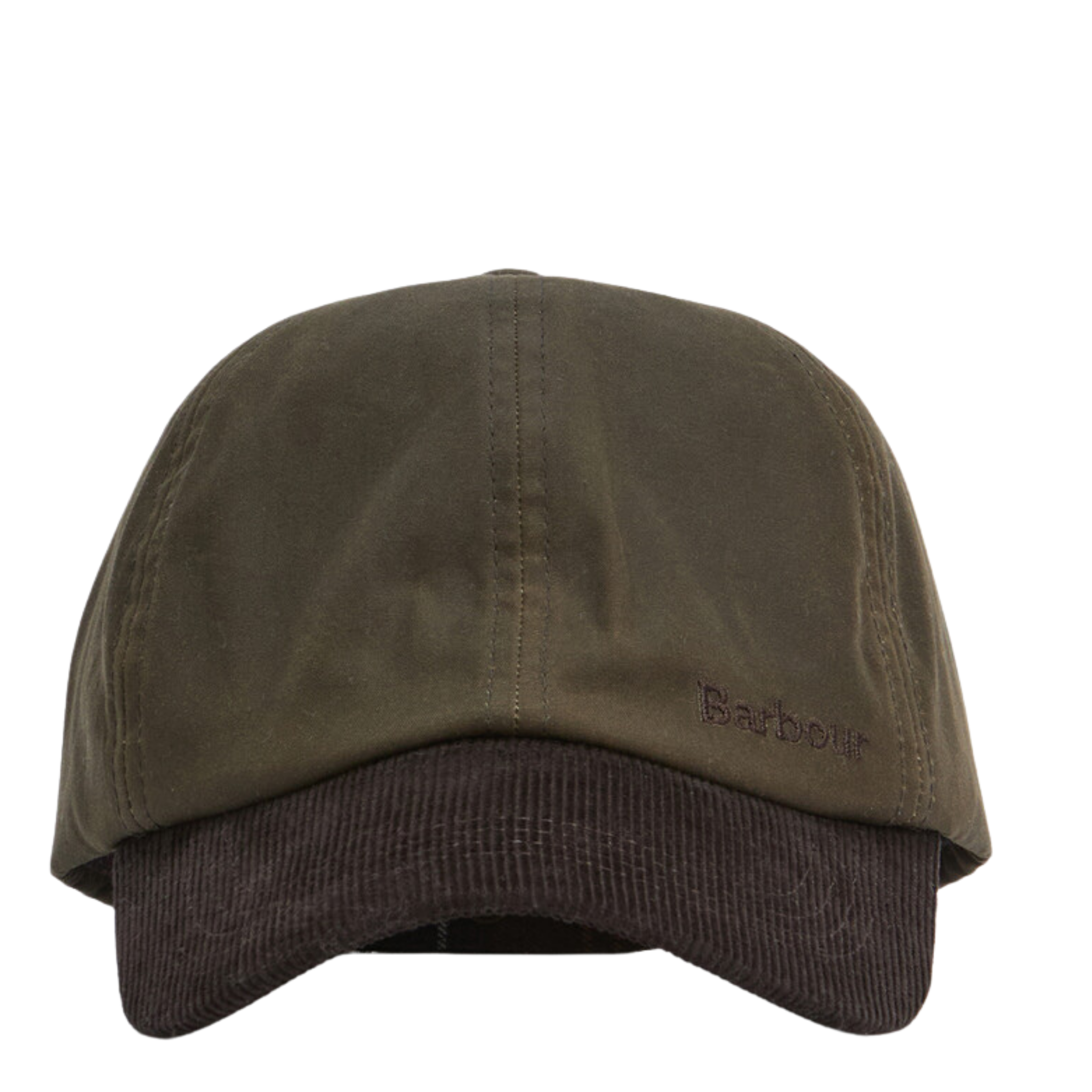 Mens Barbour Olive/Brown Ashby Wax Cap