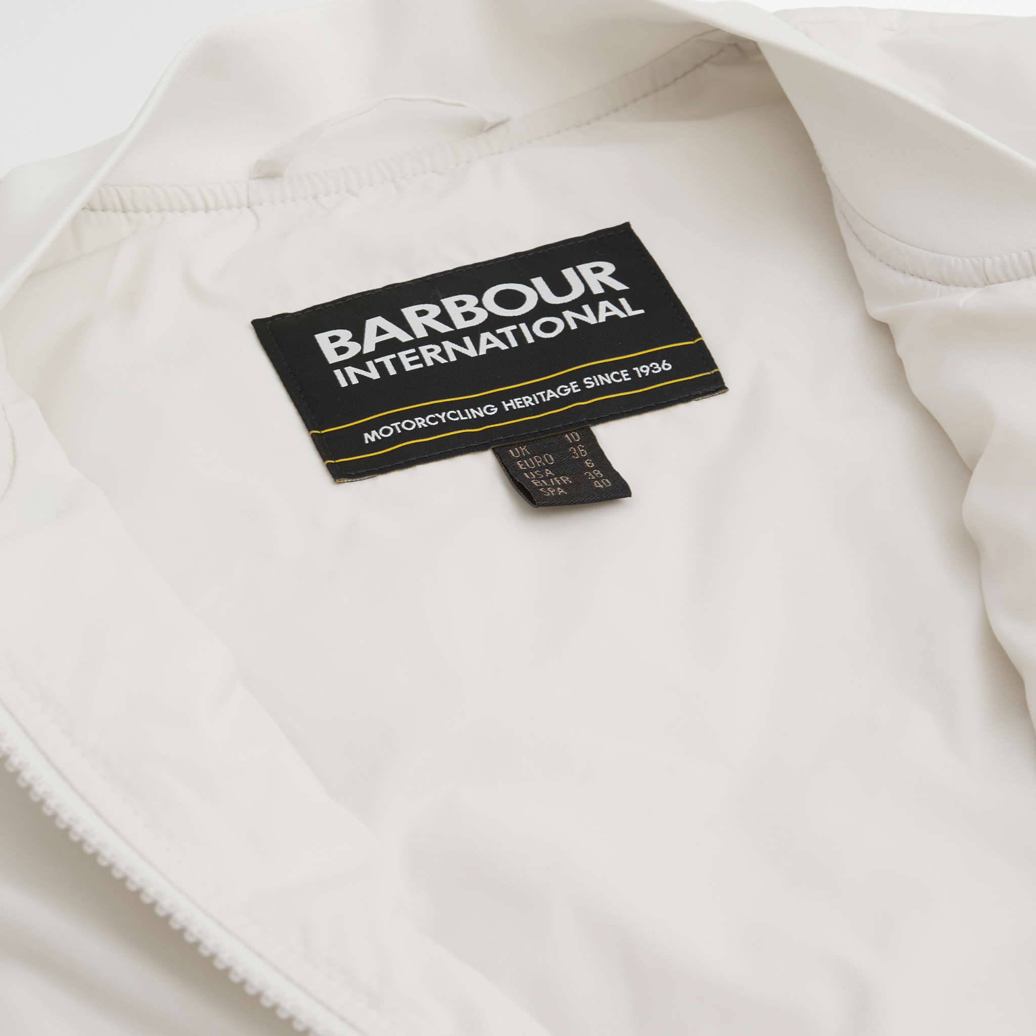 Womens Barbour International Vaporous Grey Emerson Quilted Sweat Jacket