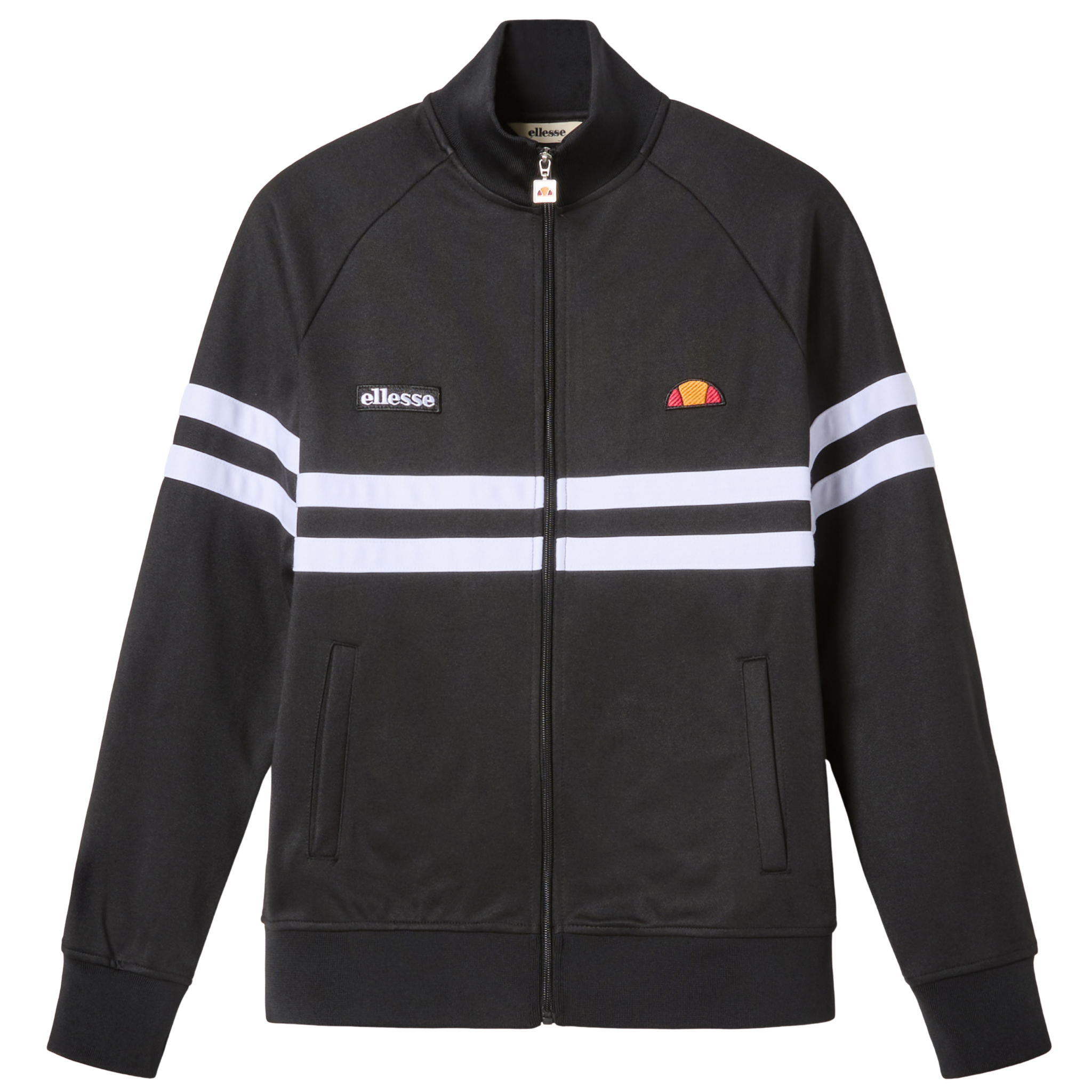 Mens Ellesse Black/White Rimini Track Jacket