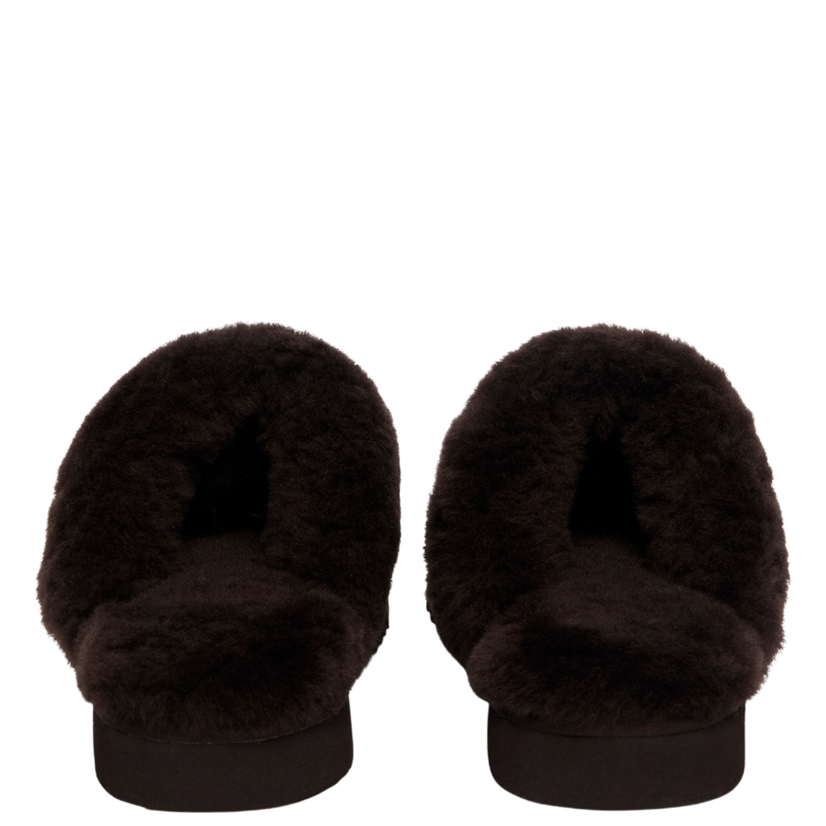 Womens Holland Cooper Chocolate Classic Shearling Slippers