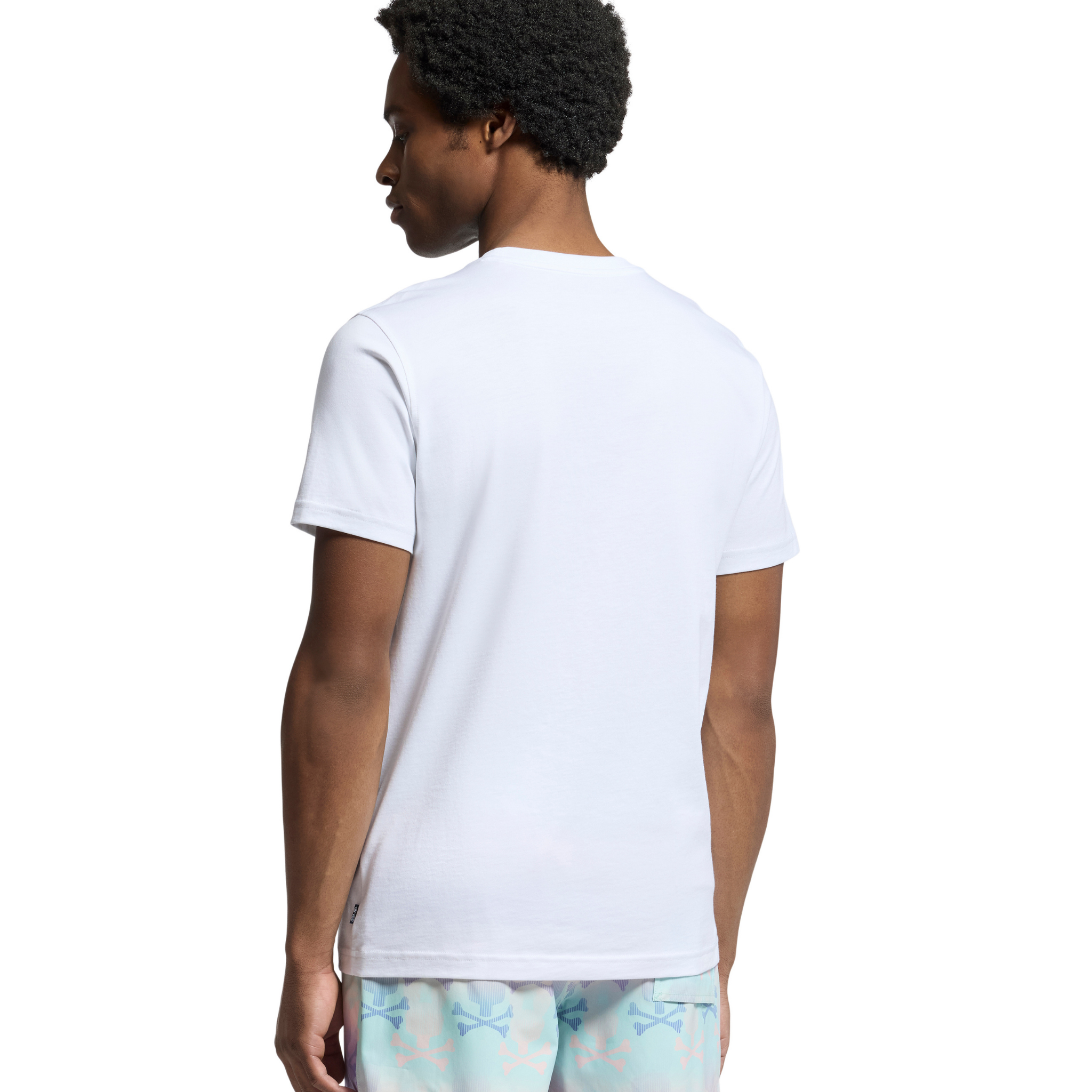 Mens Psycho Bunny White Oceania Embroidered Graphic S/s T Shirt