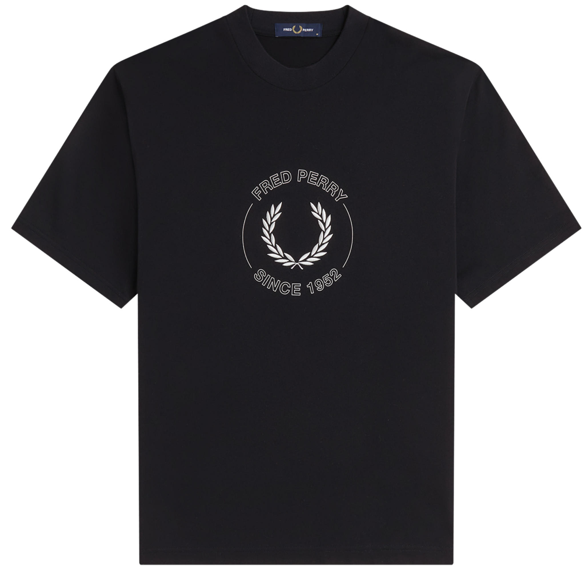Mens Fred Perry Black Circle Graphic S/s T Shirt