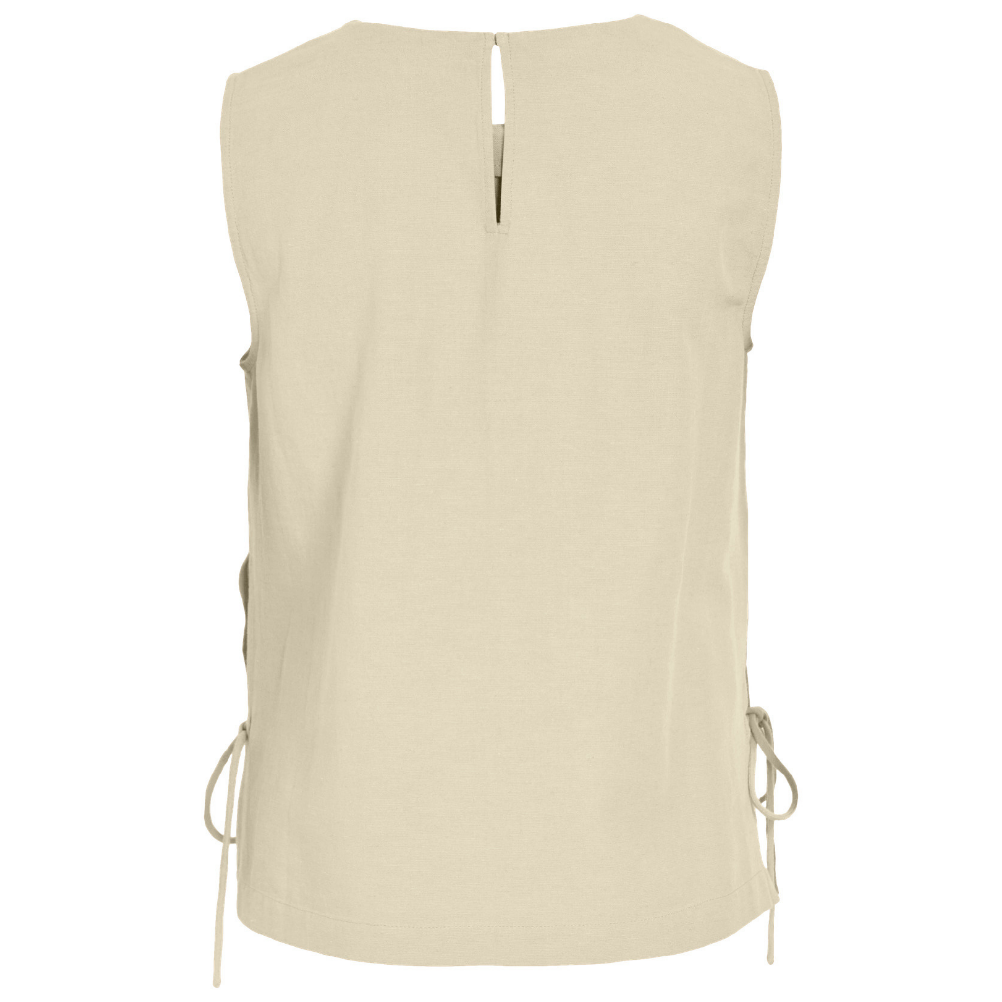 Womens Vila Super Light Natural Viprisilla Tie Side Top