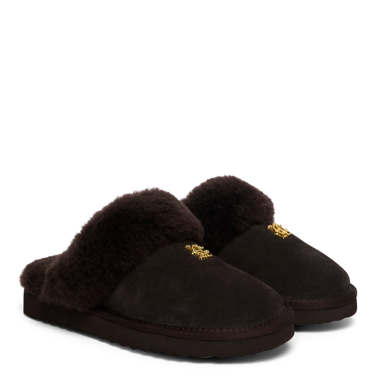 Womens Holland Cooper Chocolate Classic Shearling Slippers