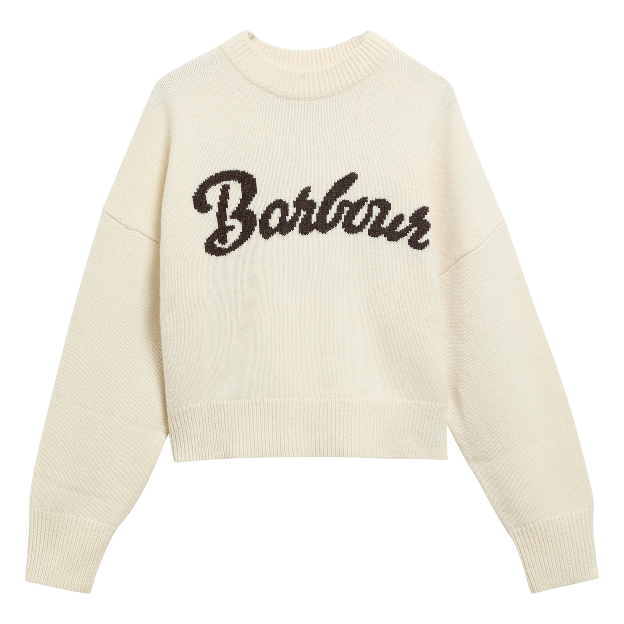 Womens Barbour Ecru Ivybridge Knit Jumper