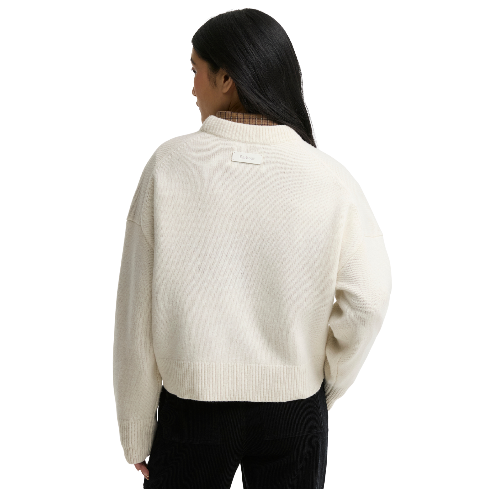 Womens Barbour Ecru Ivybridge Knit Jumper
