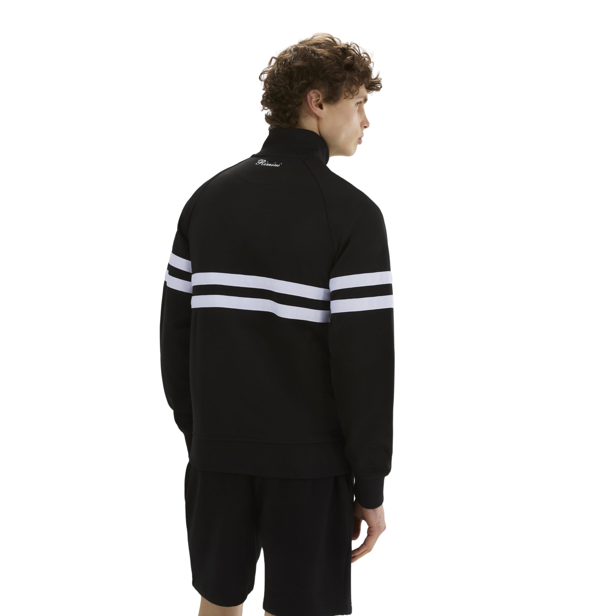Mens Ellesse Black/White Rimini Track Jacket