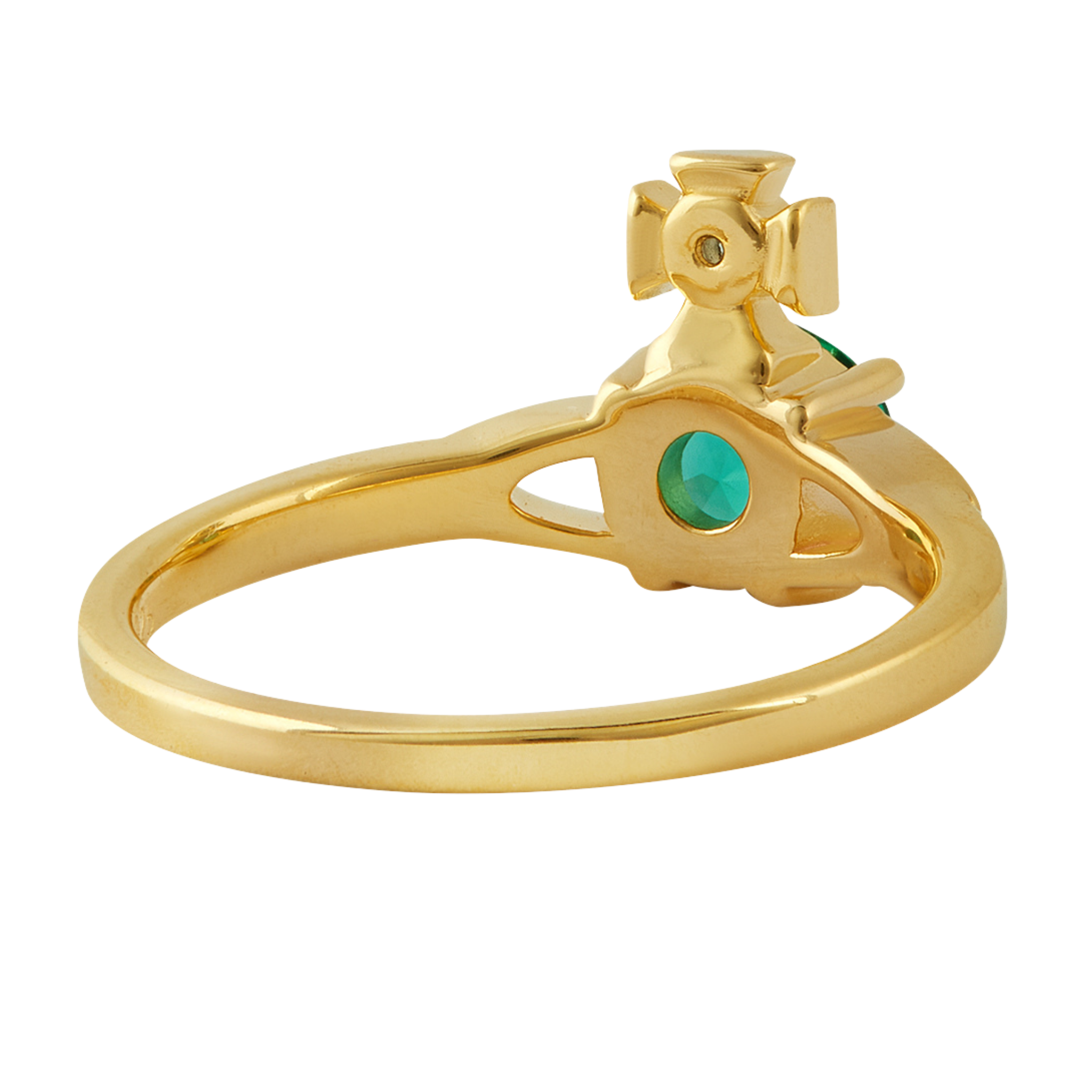 Vivienne Westwood Gold/Turquoise CZ Reina Petite Ring