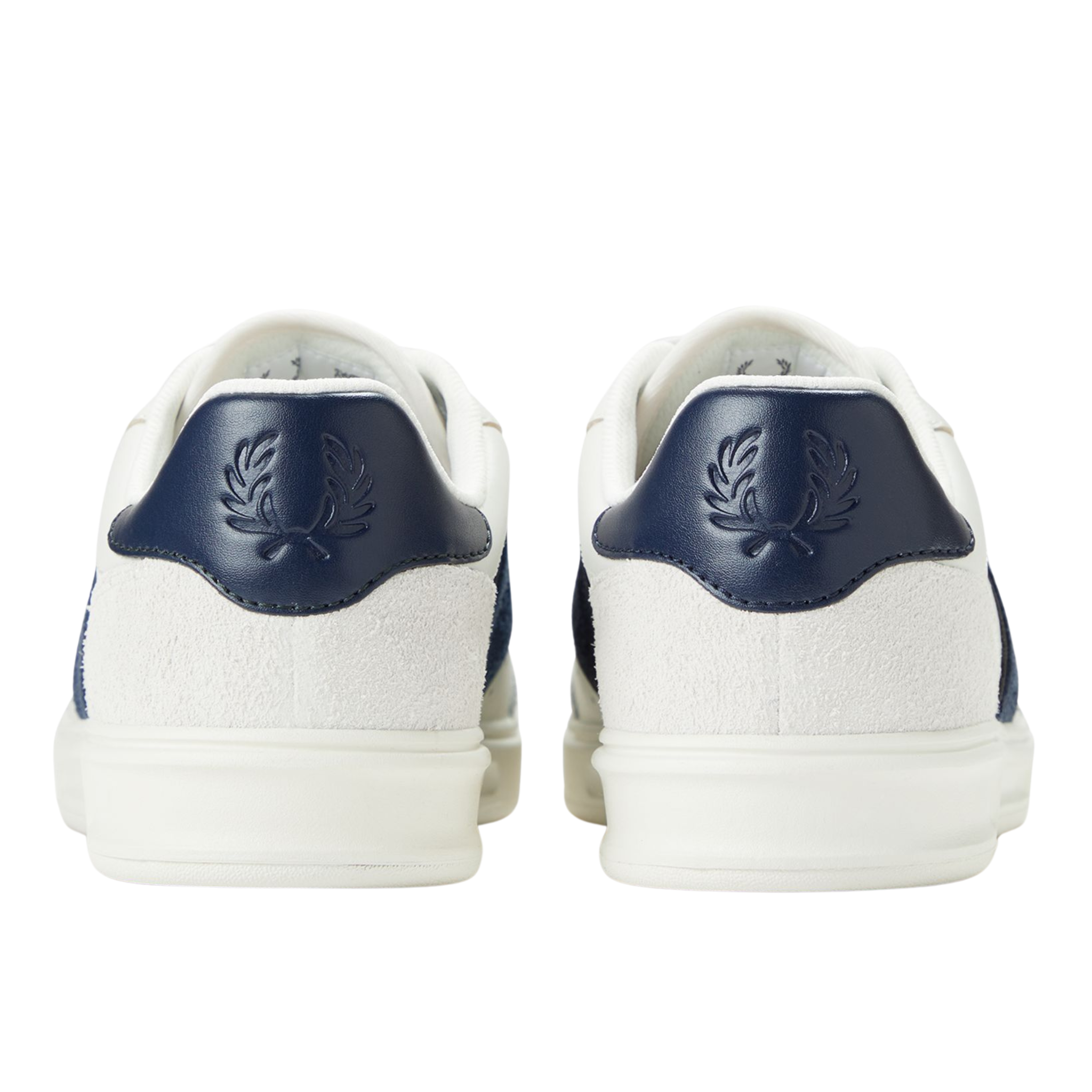 Mens Fred Perry Porcelain B4 Textured Leather Trainers