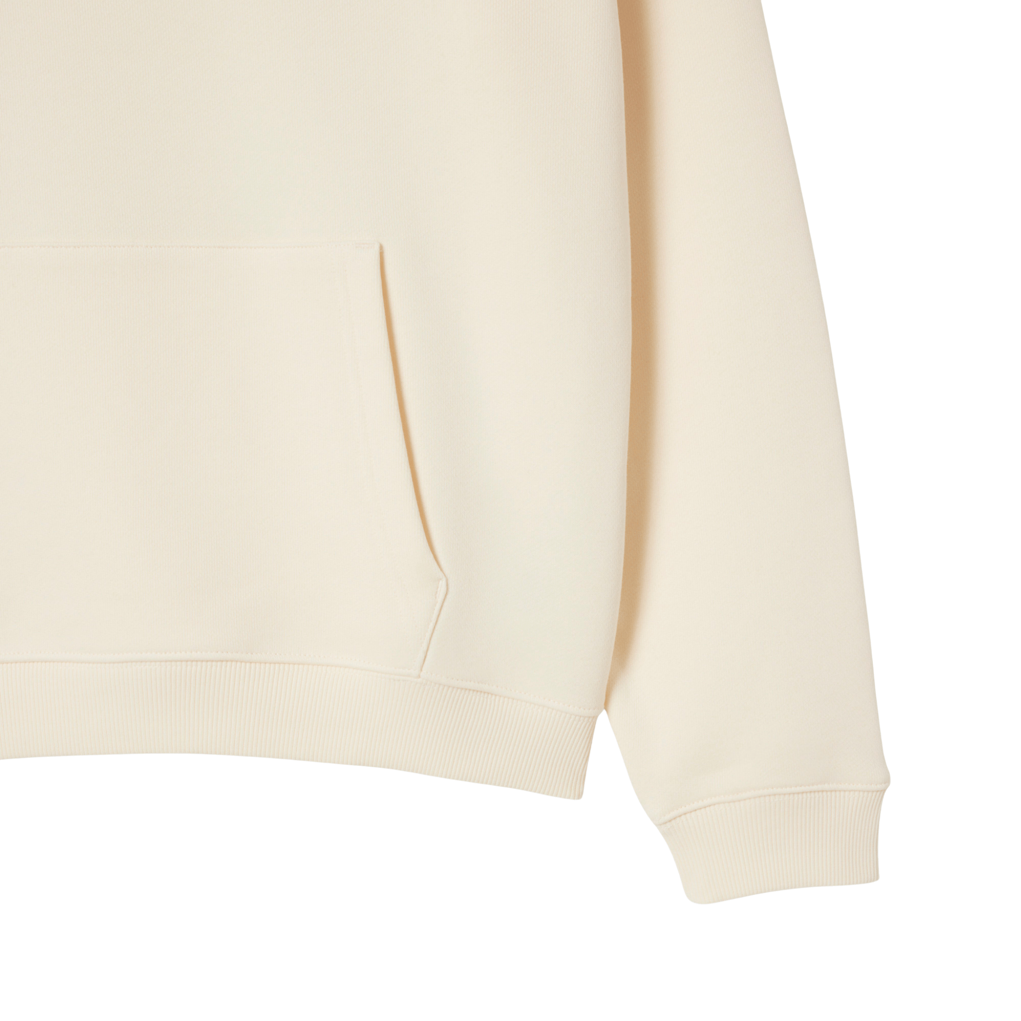 Mens Lacoste Lemon Beige Loose Fit Back Print Hoodie