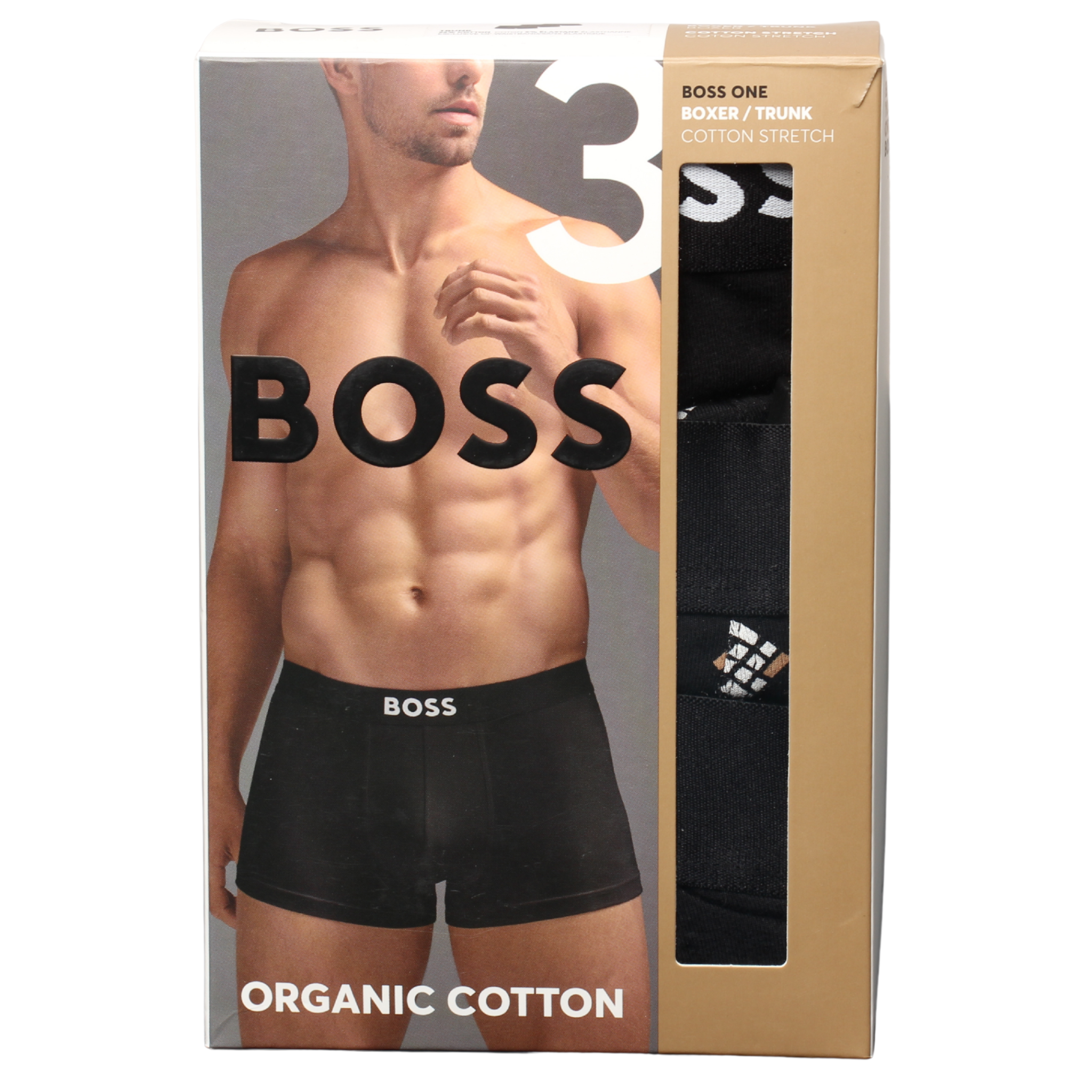 Mens BOSS Misc BOSS ONE D 3PK Trunks