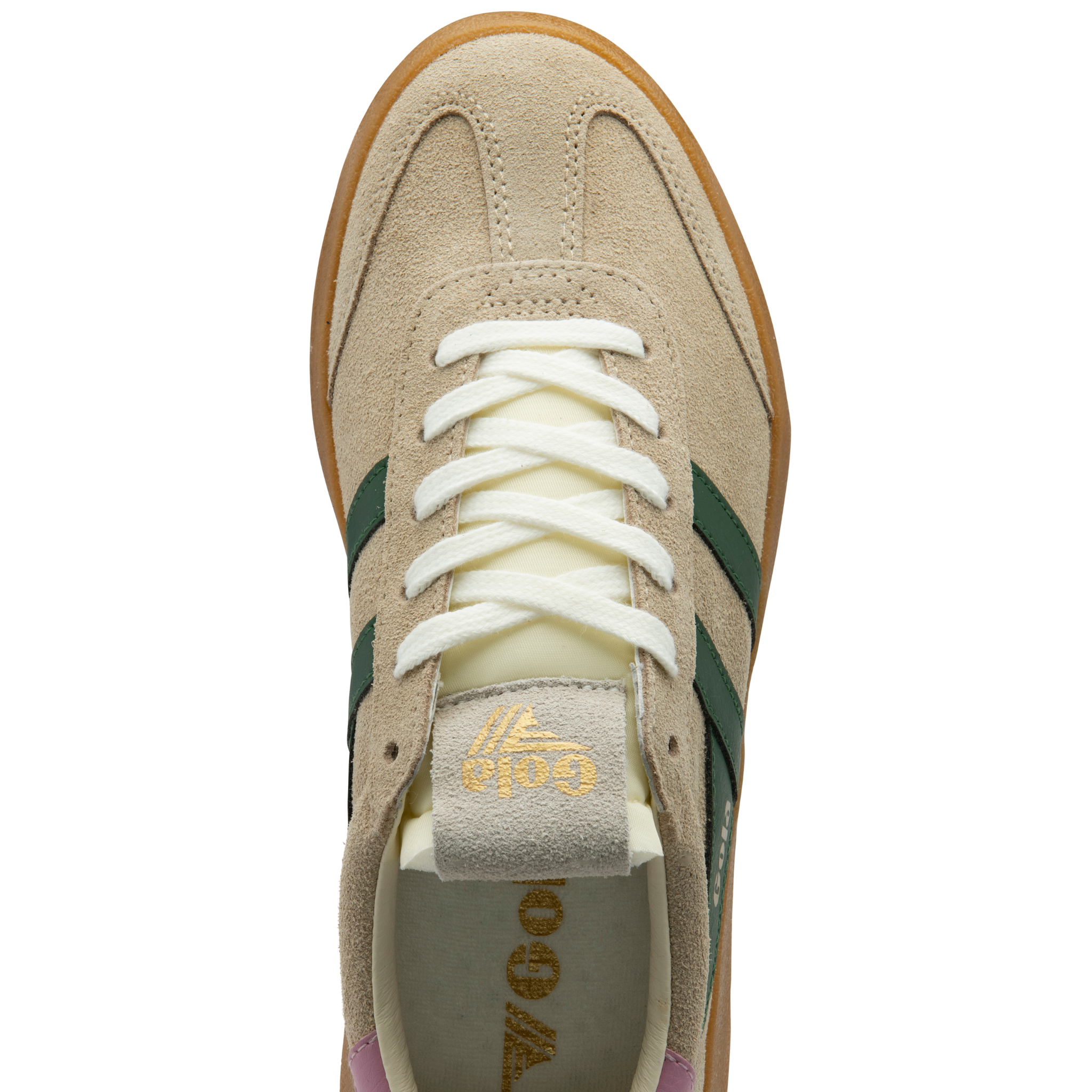 Womens Gola Bone/Evergreen/Candy/Gum Athena Trainers