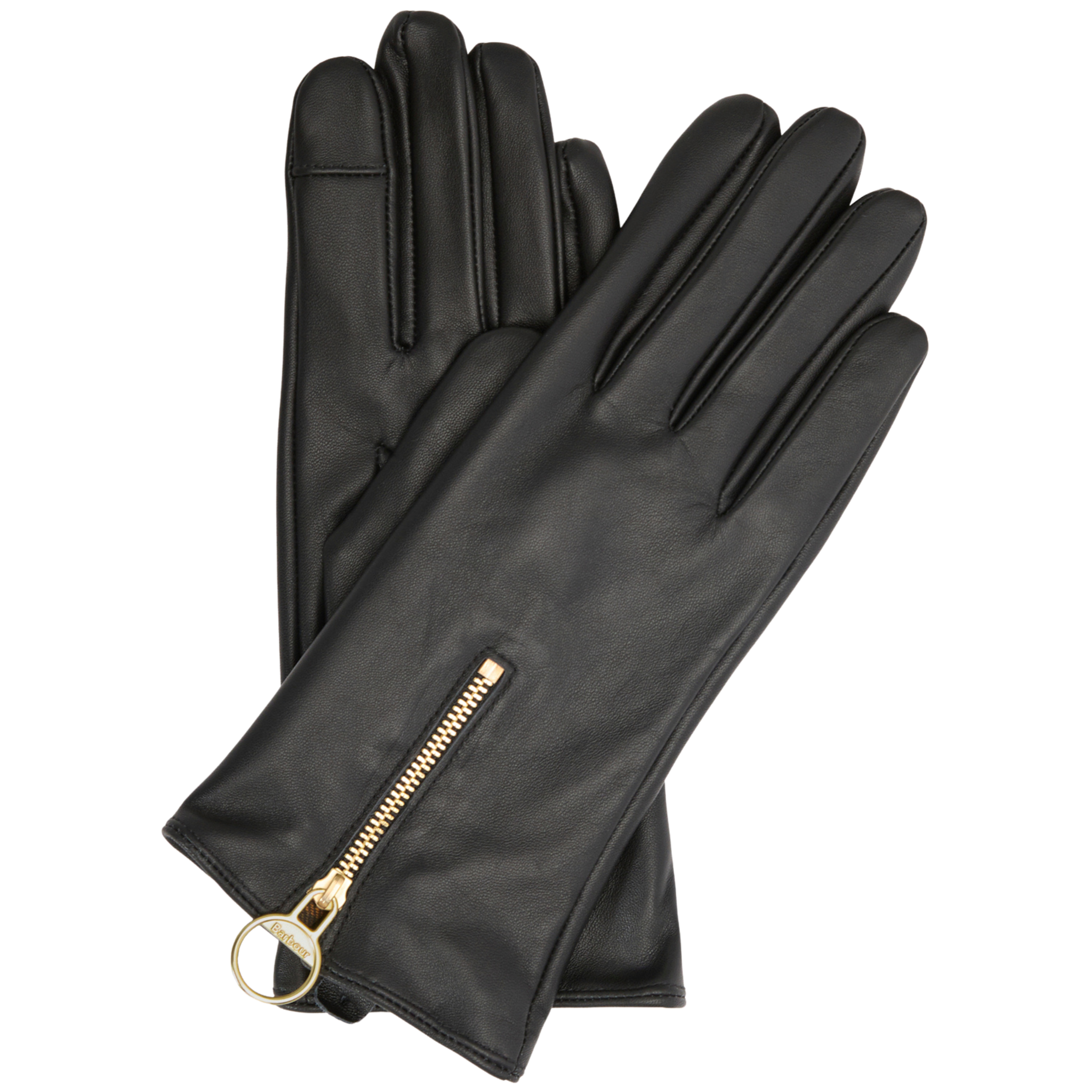 Womens Barbour Black/Classic Arlene Gloves
