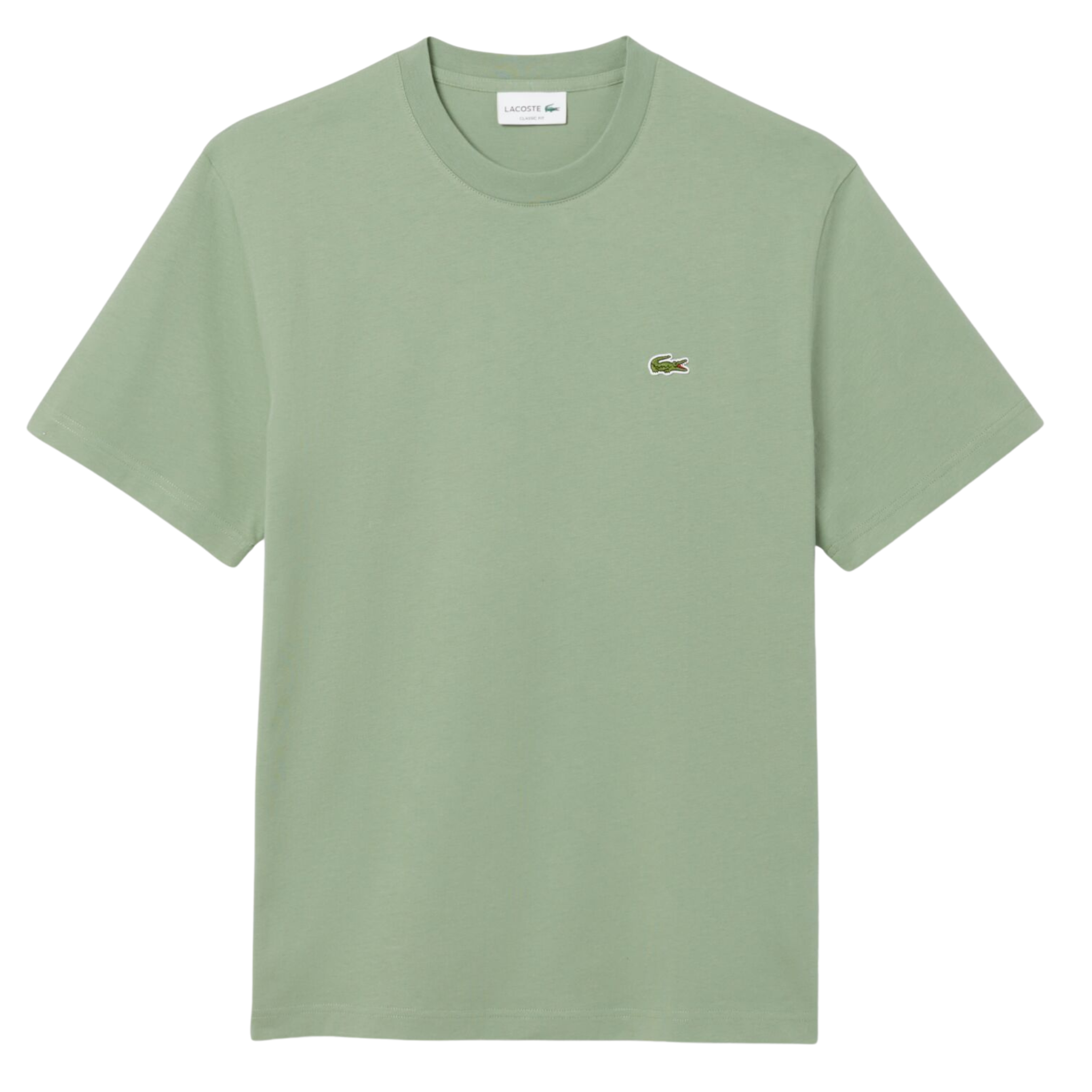 Mens Lacoste Sage Green Cotton Classic Fit S/s T Shirt