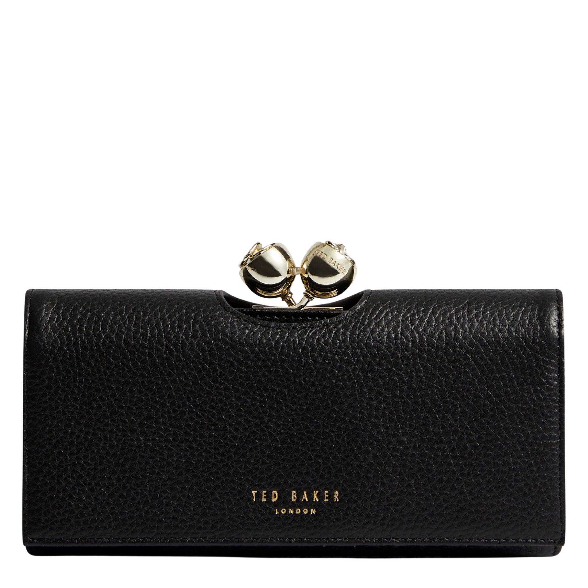 Womens Ted Baker Black Roosali Rose Detail Large Bobble Purse