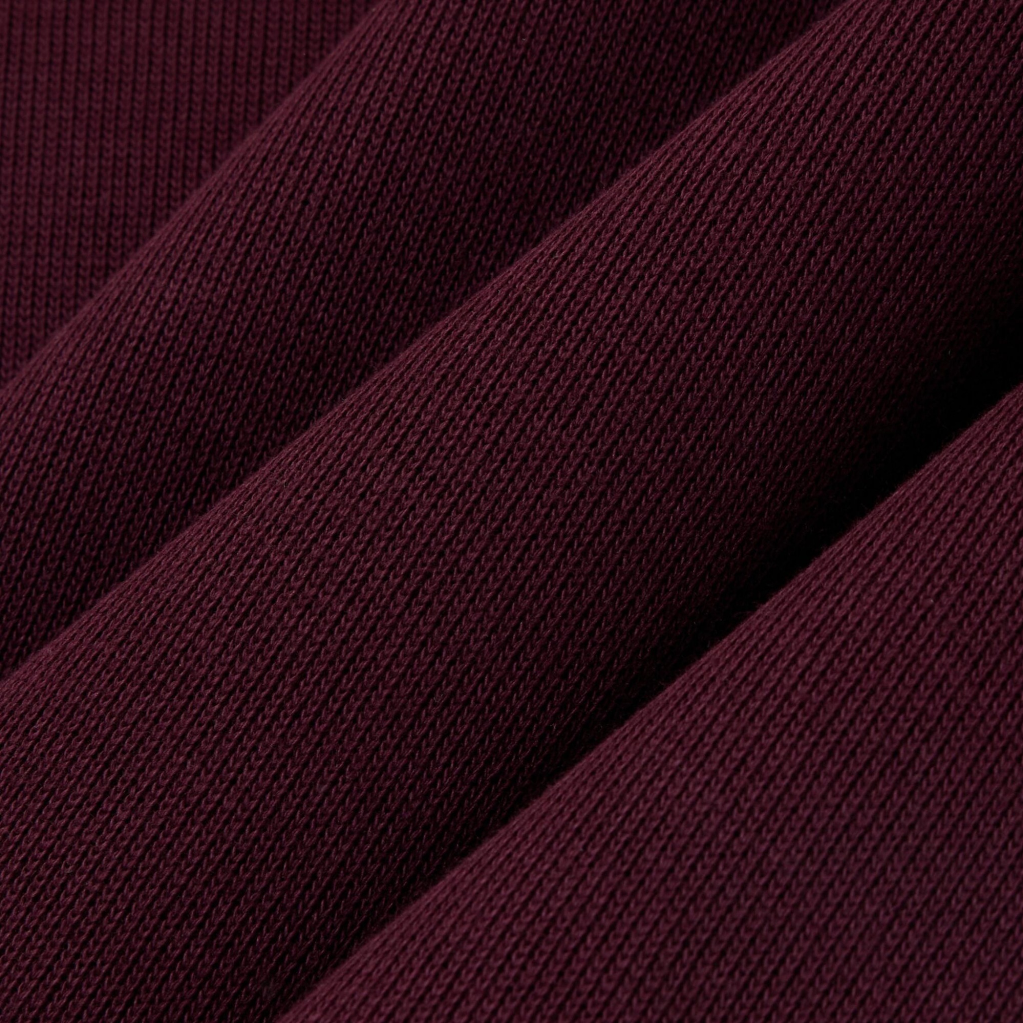 Mens Lacoste Oxblood Branded Half Zip Sweatshirt