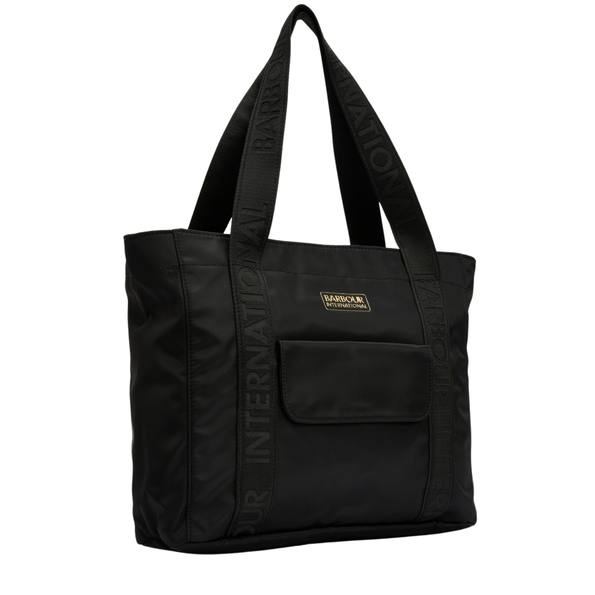 Womens Barbour International Black Qualify Tote Bag