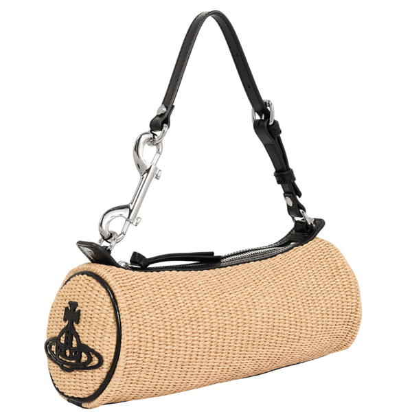 Vivienne Westwood Natural Raffia Cindy Cylinder Bag | Hurleys