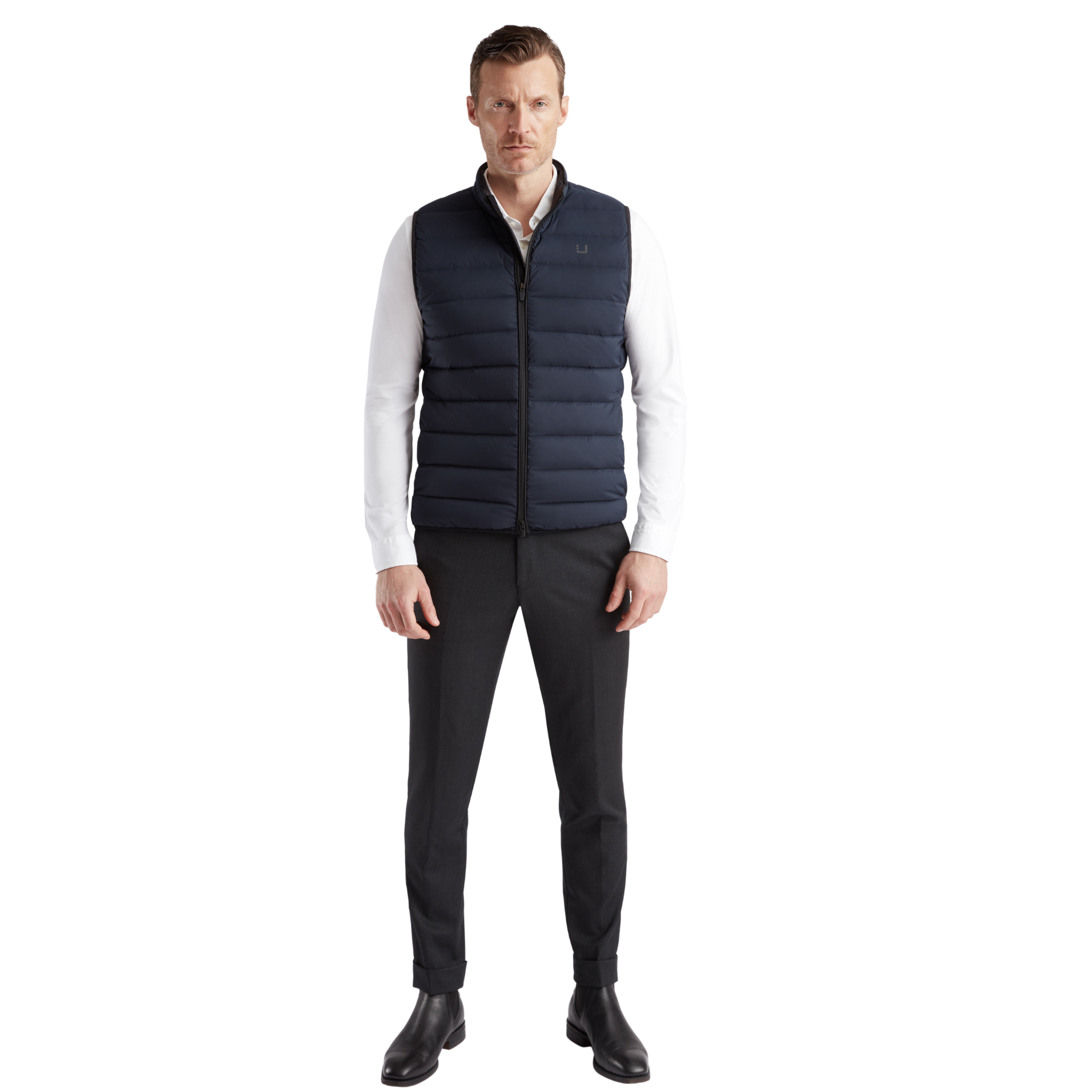 Mens UBR Navy Sonic Vest Gilet