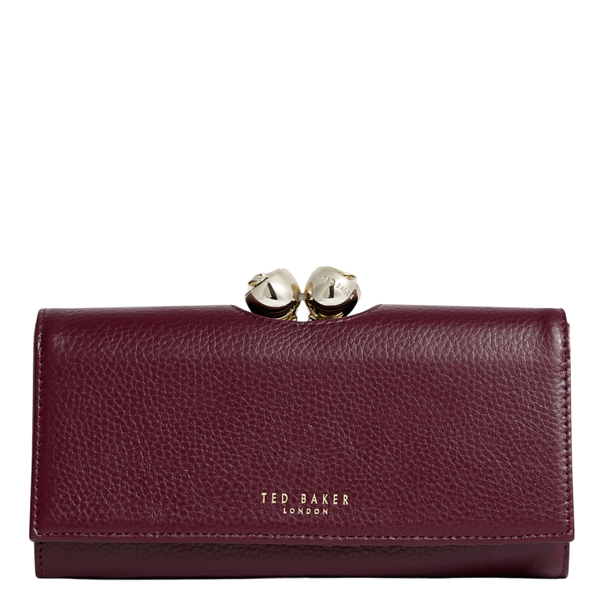 Womens Ted Baker Dark Red Roosali Large Bobble Purse