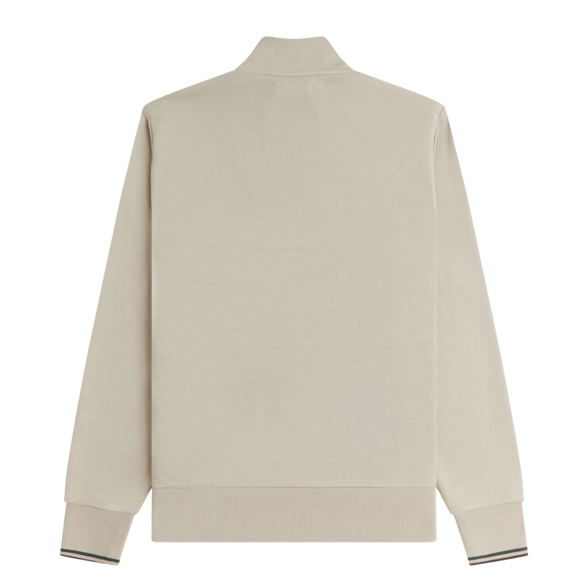 Mens Fred Perry Warm Oat Half Zip Sweatshirt