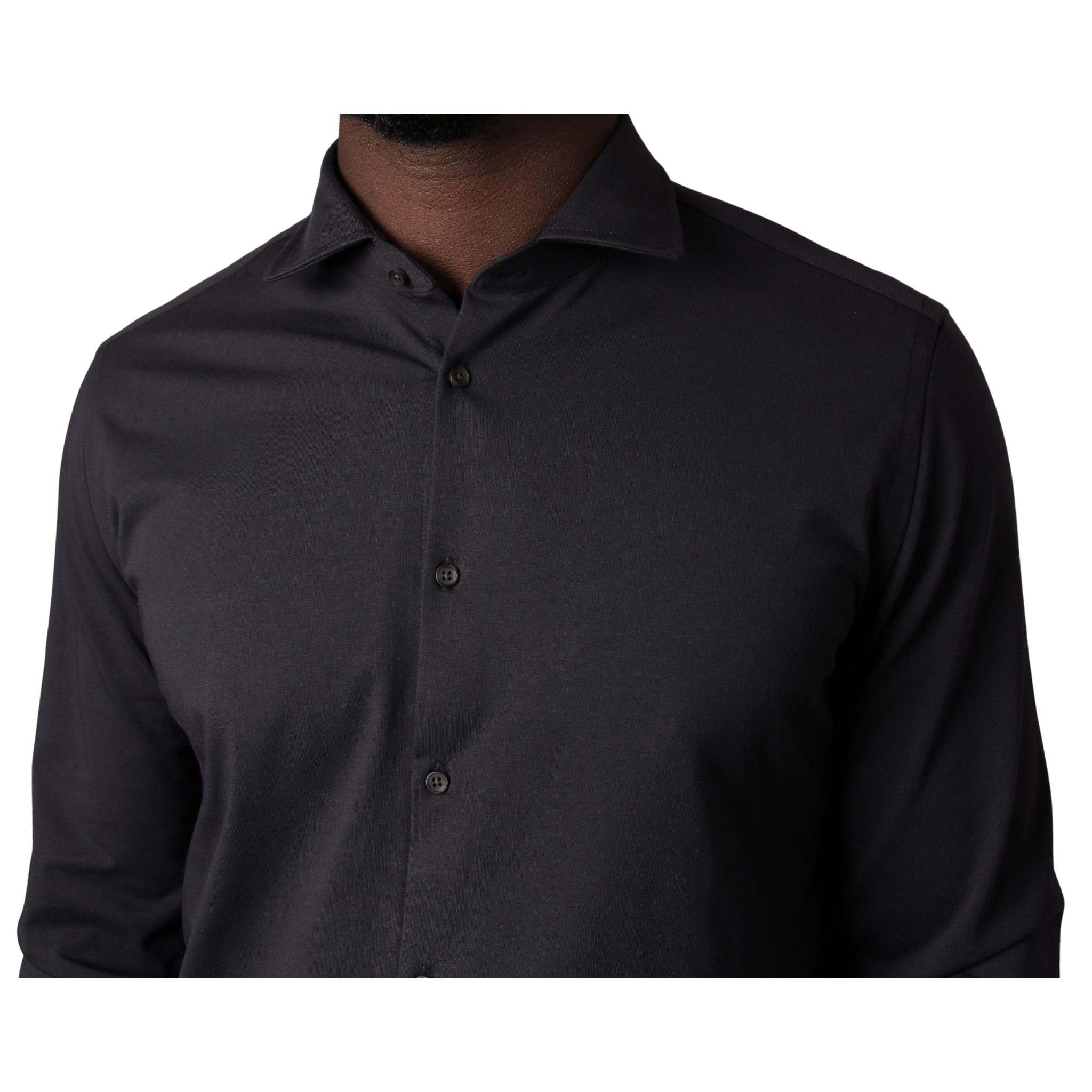 Mens SEINSE Navy Stretch L/s Shirt
